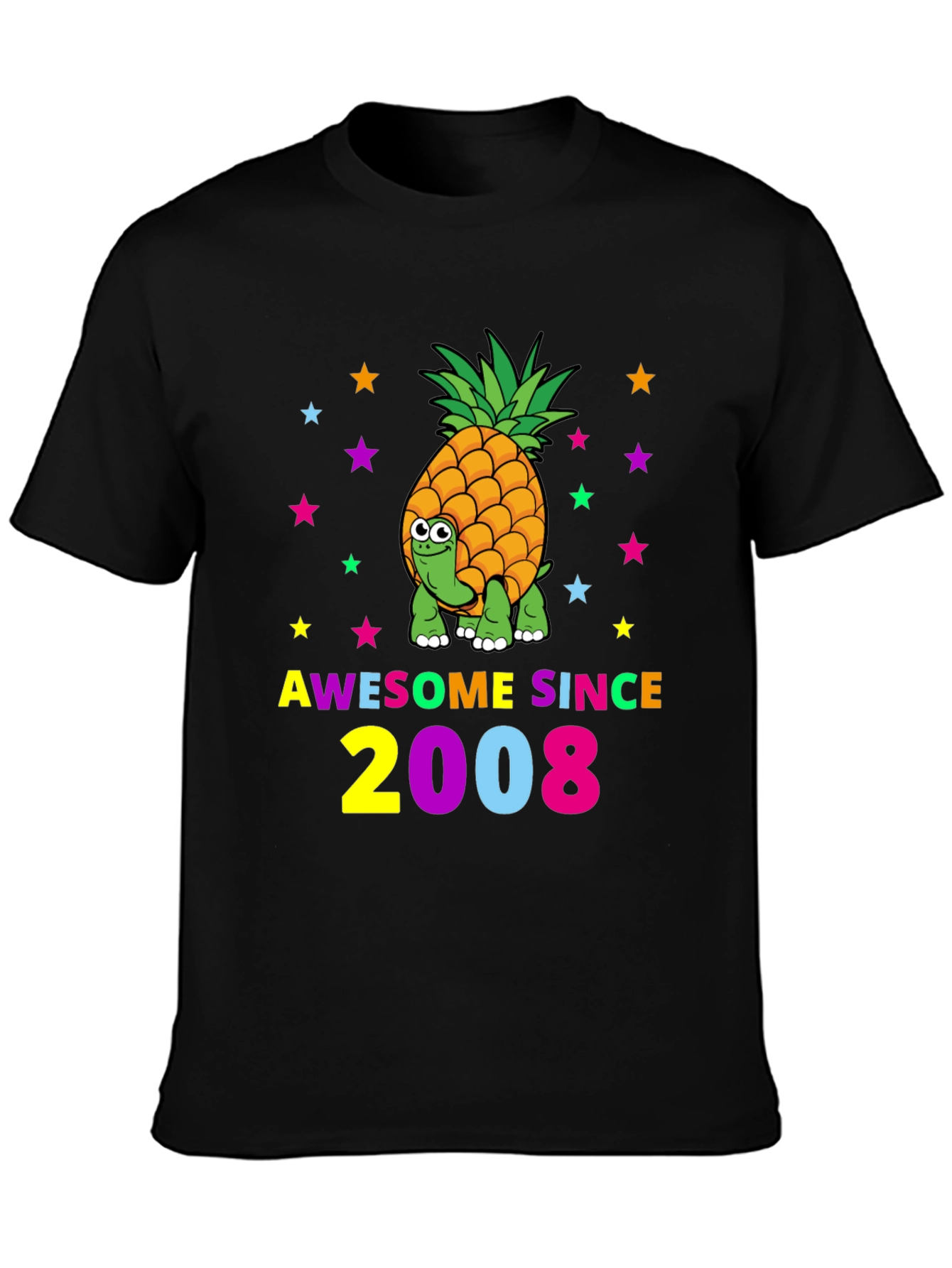 Awesome Since 2008 Turtle-Pineapple Graphic Tee