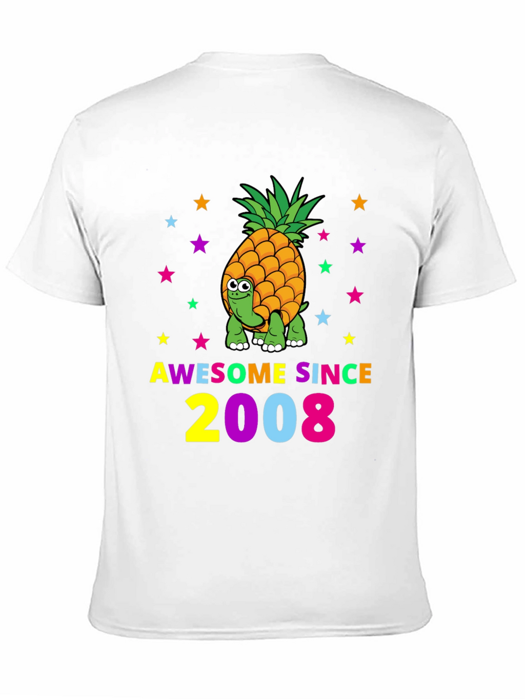 Awesome Since 2008 Turtle-Pineapple Graphic Tee