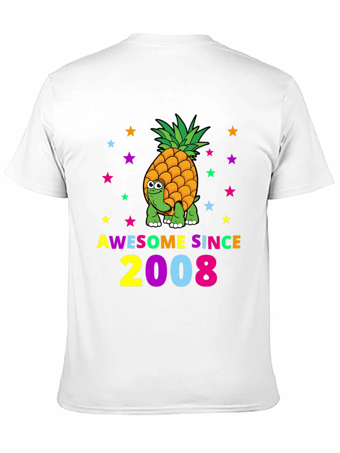 Awesome Since 2008 Turtle-Pineapple Graphic Tee