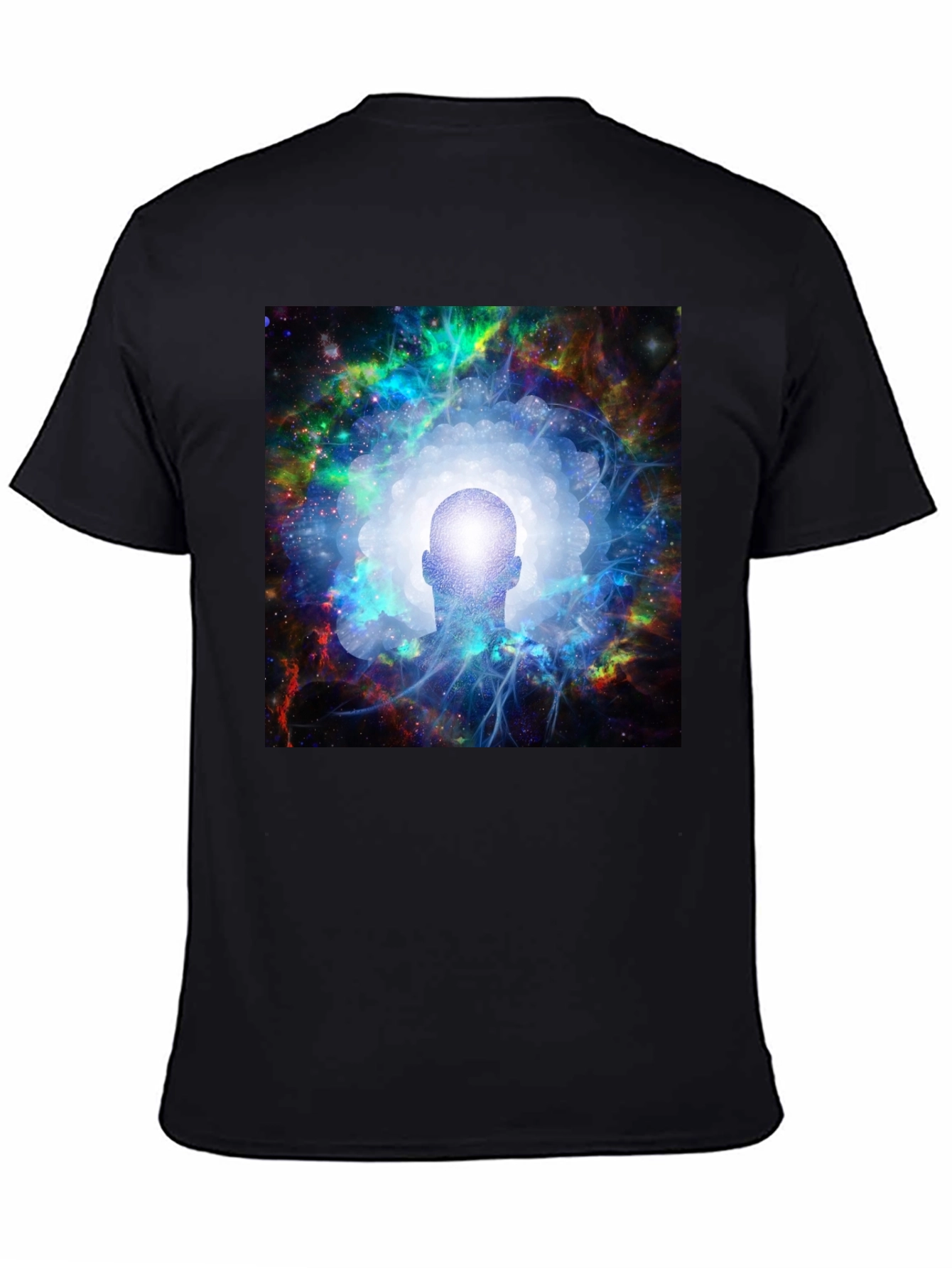 Cosmic Mind Black T-Shirt - Unisex Spiritual Tee