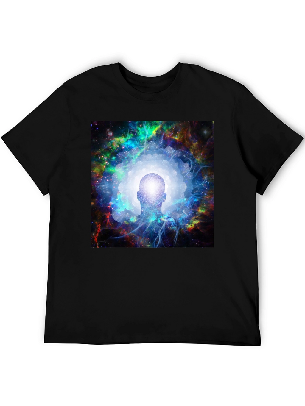 Cosmic Mind Black T-Shirt - Unisex Spiritual Tee