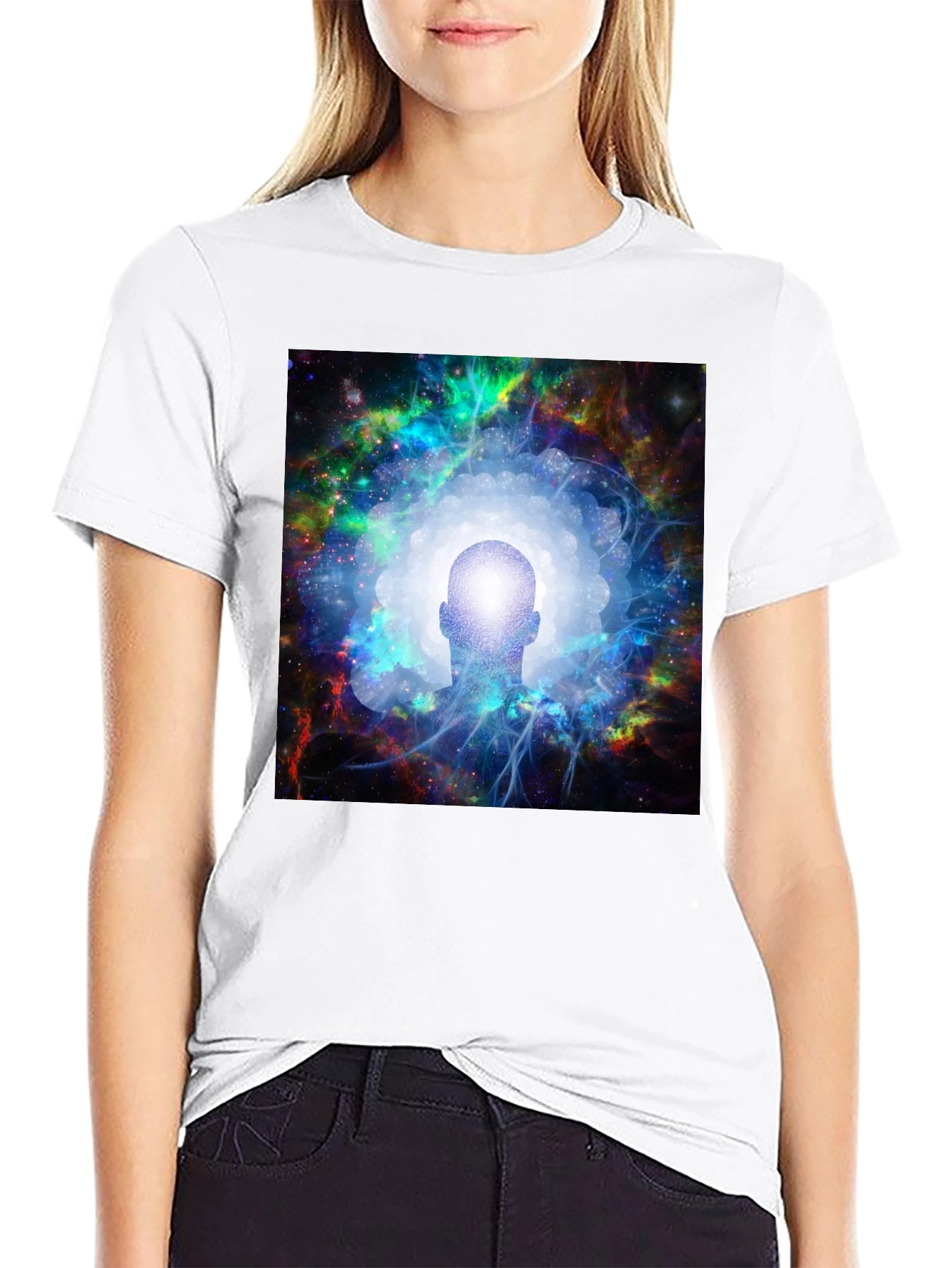 Cosmic Mind Black T-Shirt - Unisex Spiritual Tee