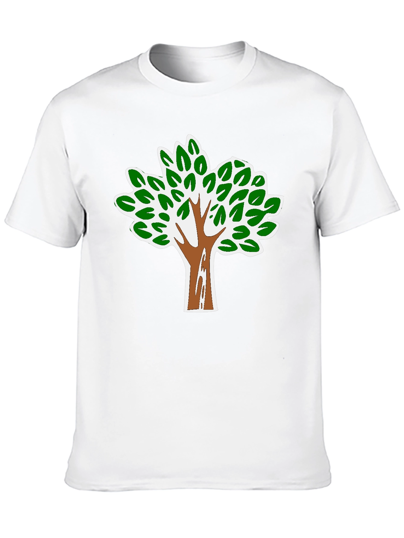 Nature Tree Graphic Tee - Black Cotton Blend