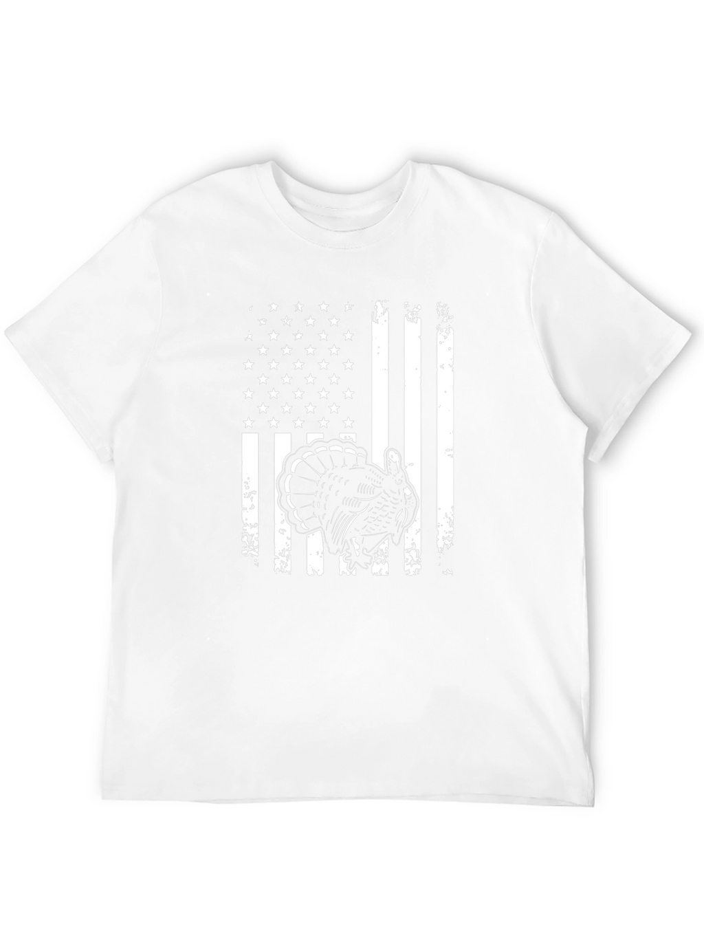 American Flag Turkey Graphic T-Shirt