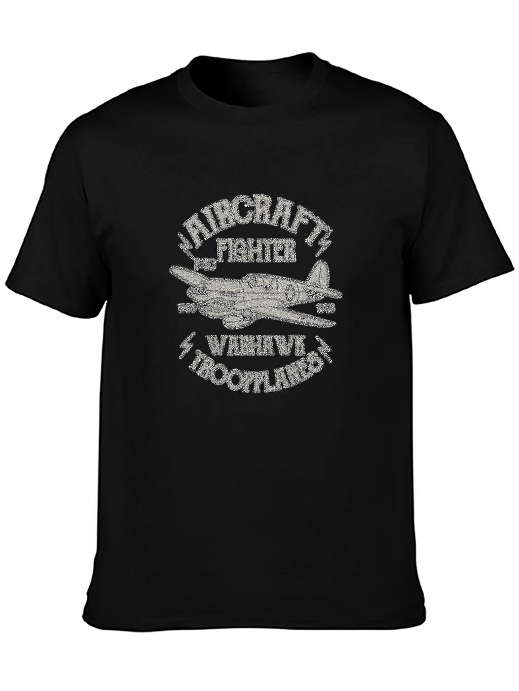 Warhawk Troopplanes Aircraft Fighter Graphic T-Shirt