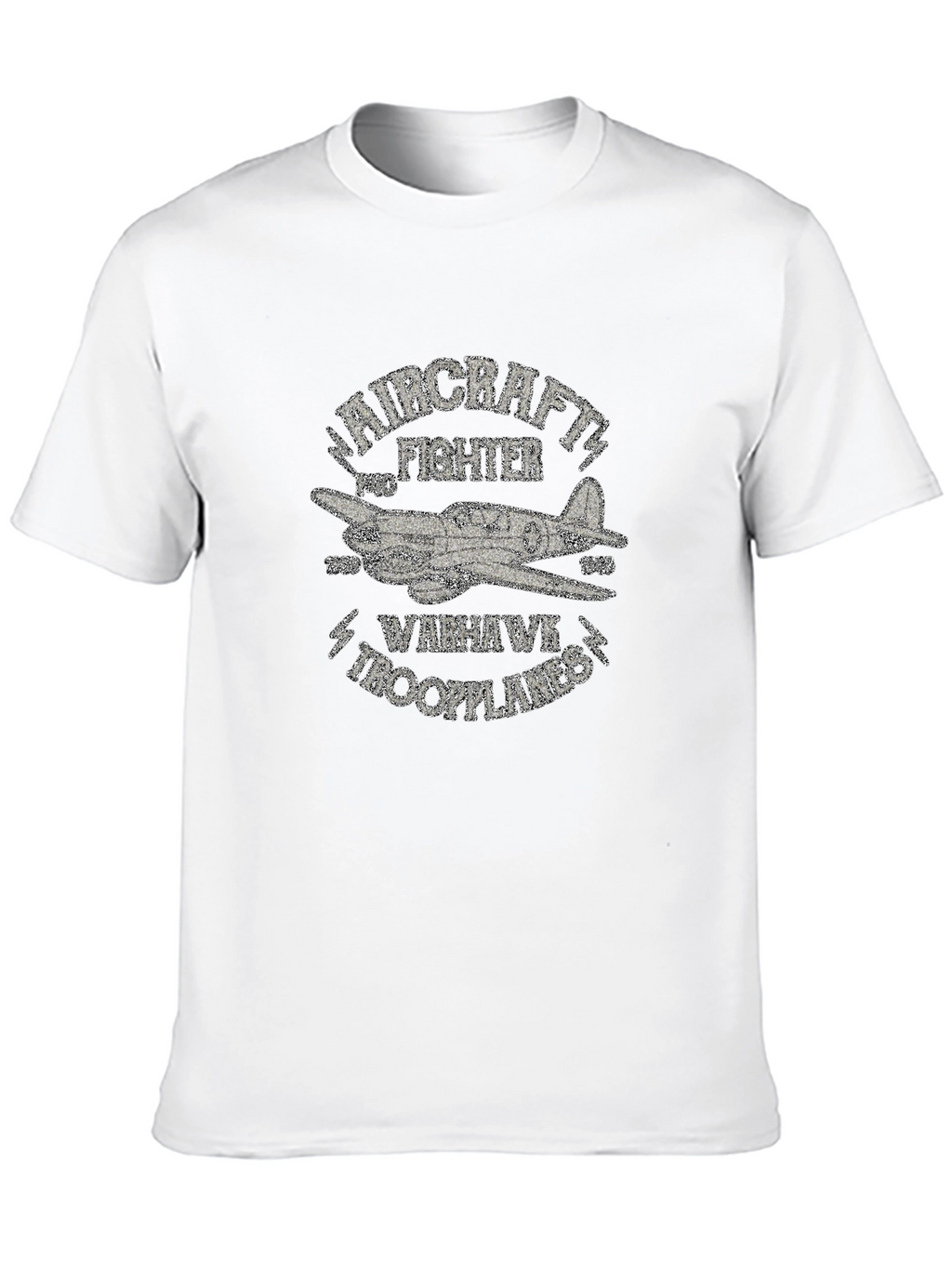 Warhawk Troopplanes Aircraft Fighter Graphic T-Shirt