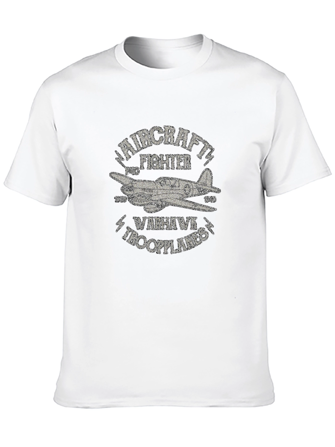Warhawk Troopplanes Aircraft Fighter Graphic T-Shirt