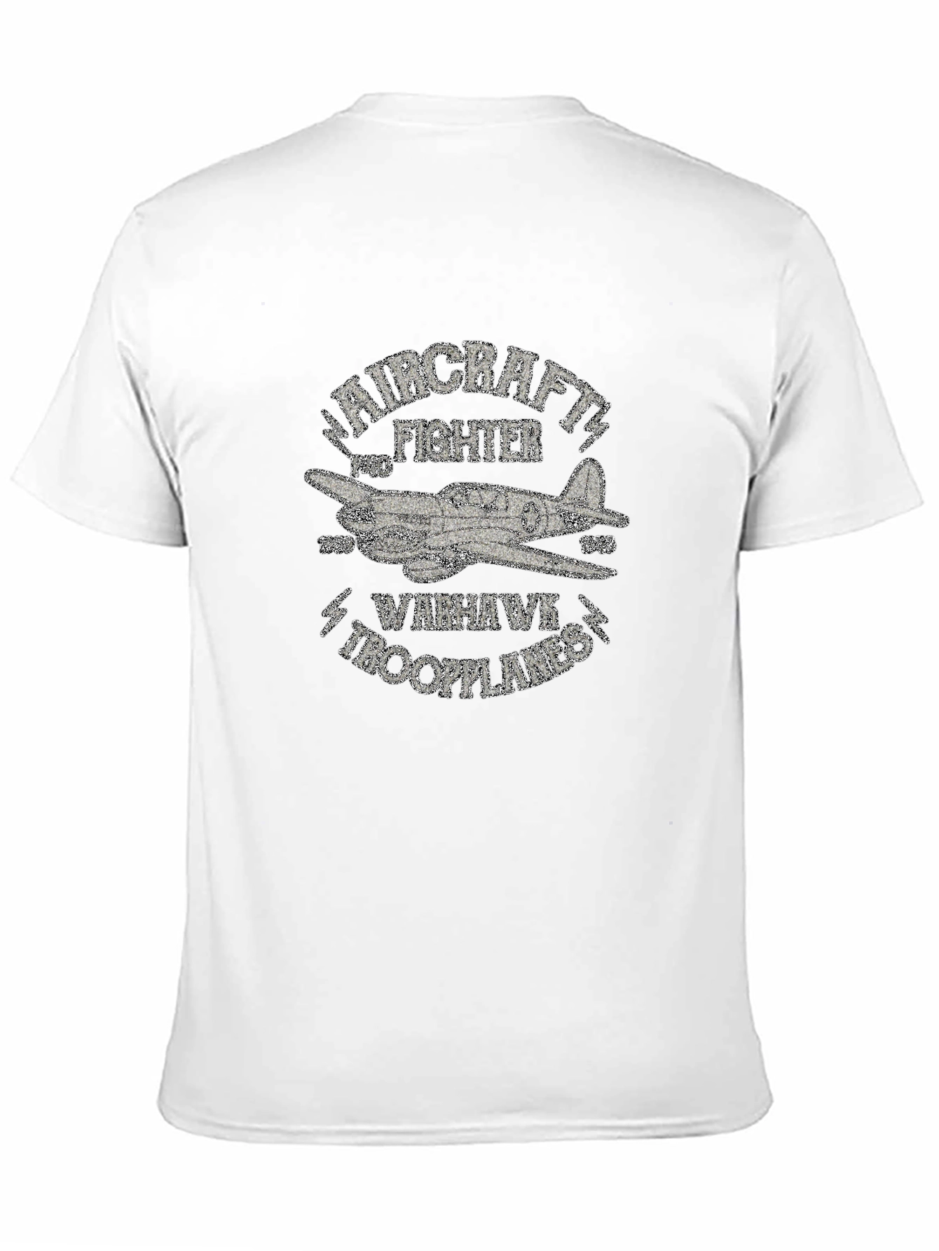 Warhawk Troopplanes Aircraft Fighter Graphic T-Shirt