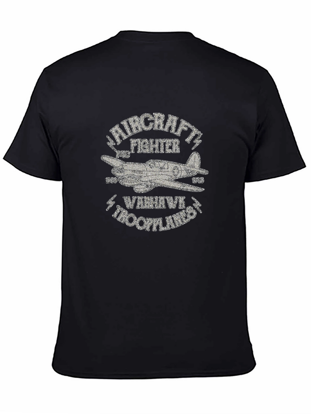 Warhawk Troopplanes Aircraft Fighter Graphic T-Shirt