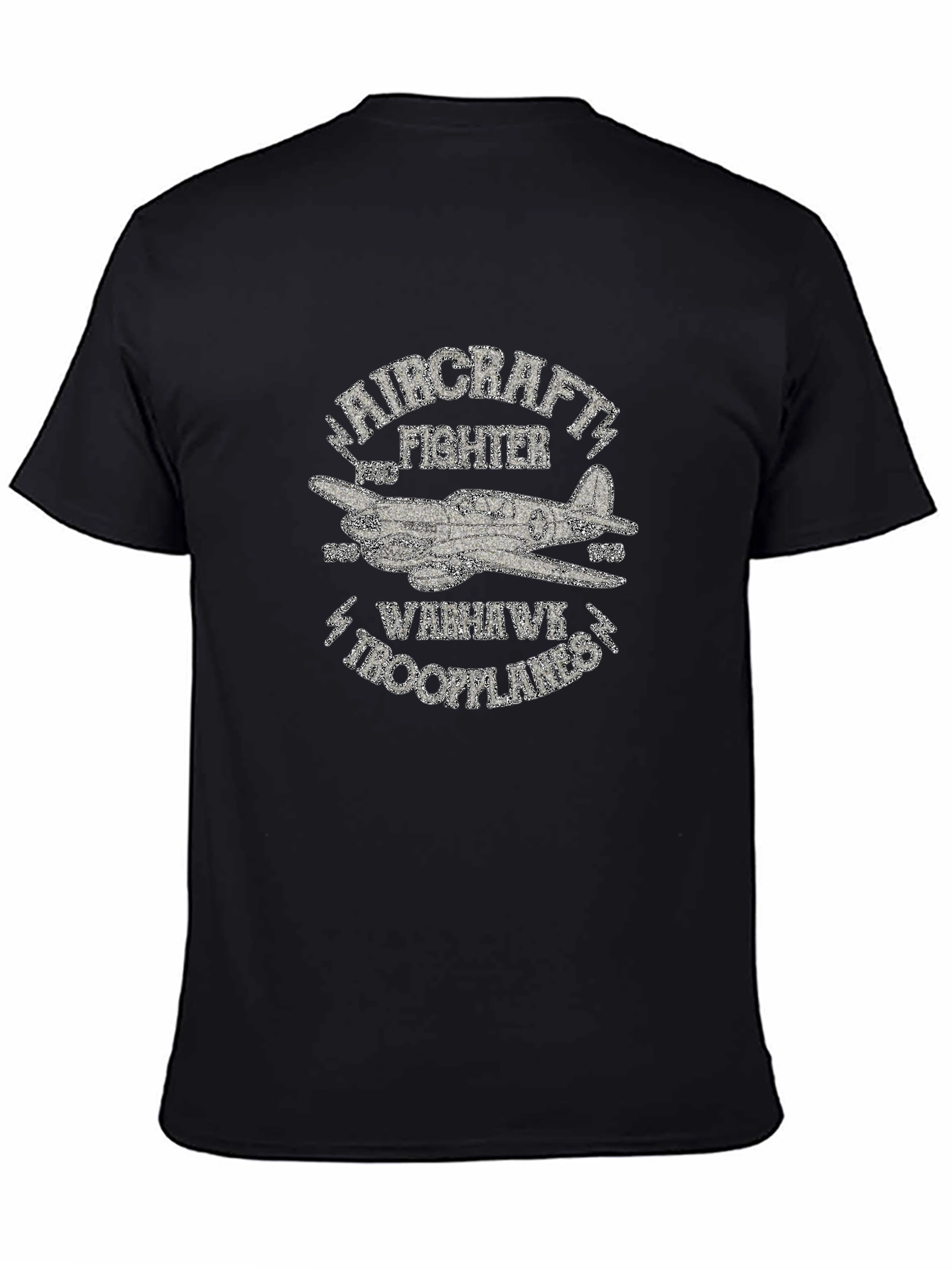 Warhawk Troopplanes Aircraft Fighter Graphic T-Shirt