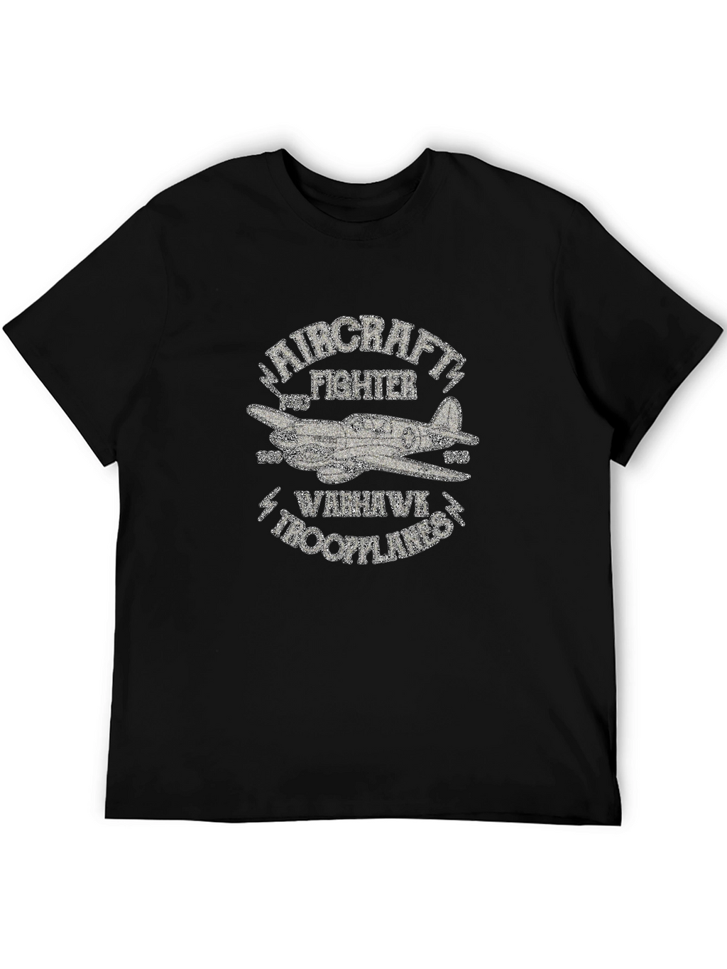 Warhawk Troopplanes Aircraft Fighter Graphic T-Shirt