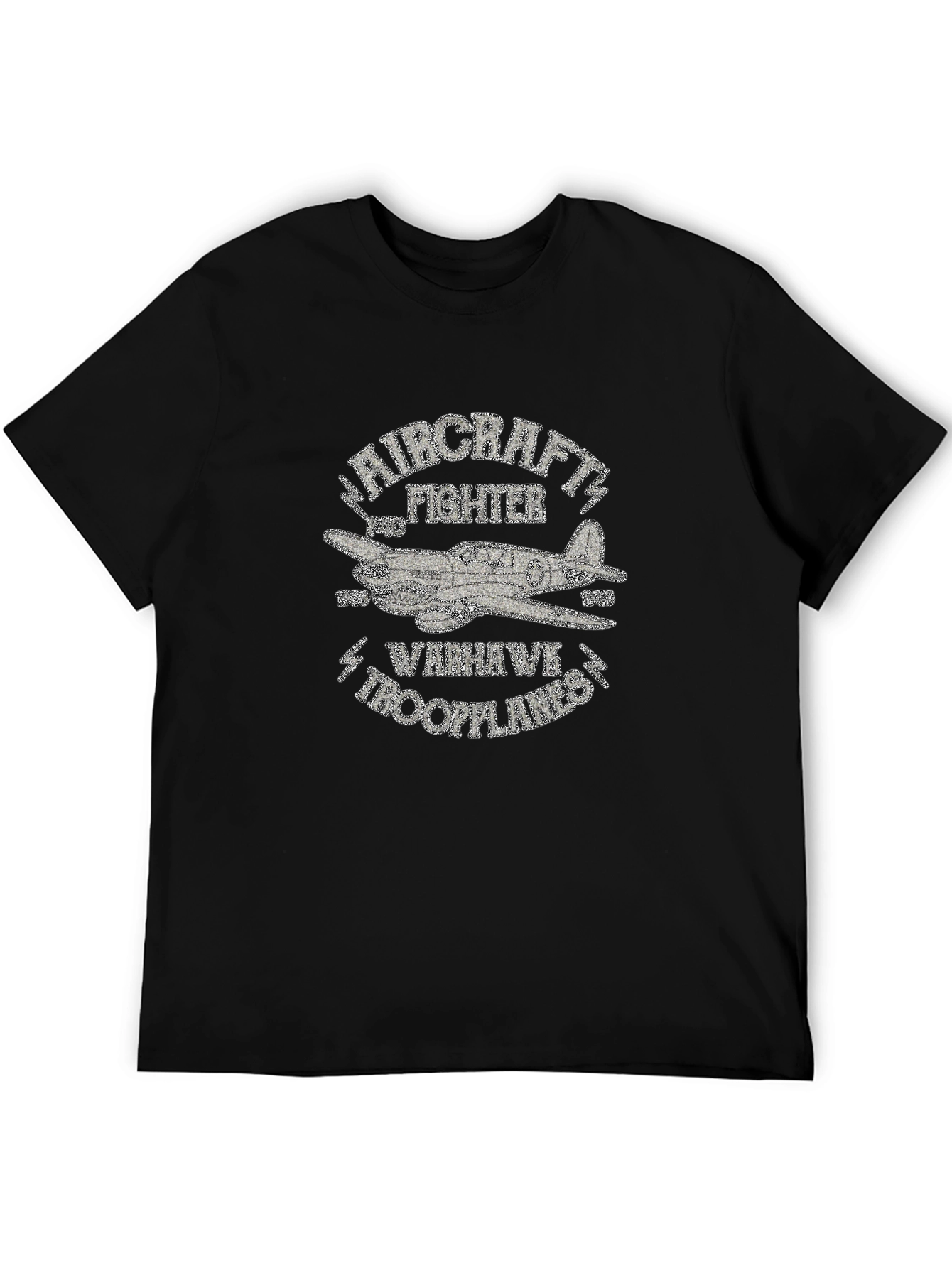 Warhawk Troopplanes Aircraft Fighter Graphic T-Shirt