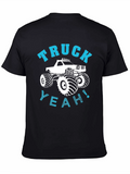 Truck Yeah! Graphic Tee - Black Cotton T-Shirt