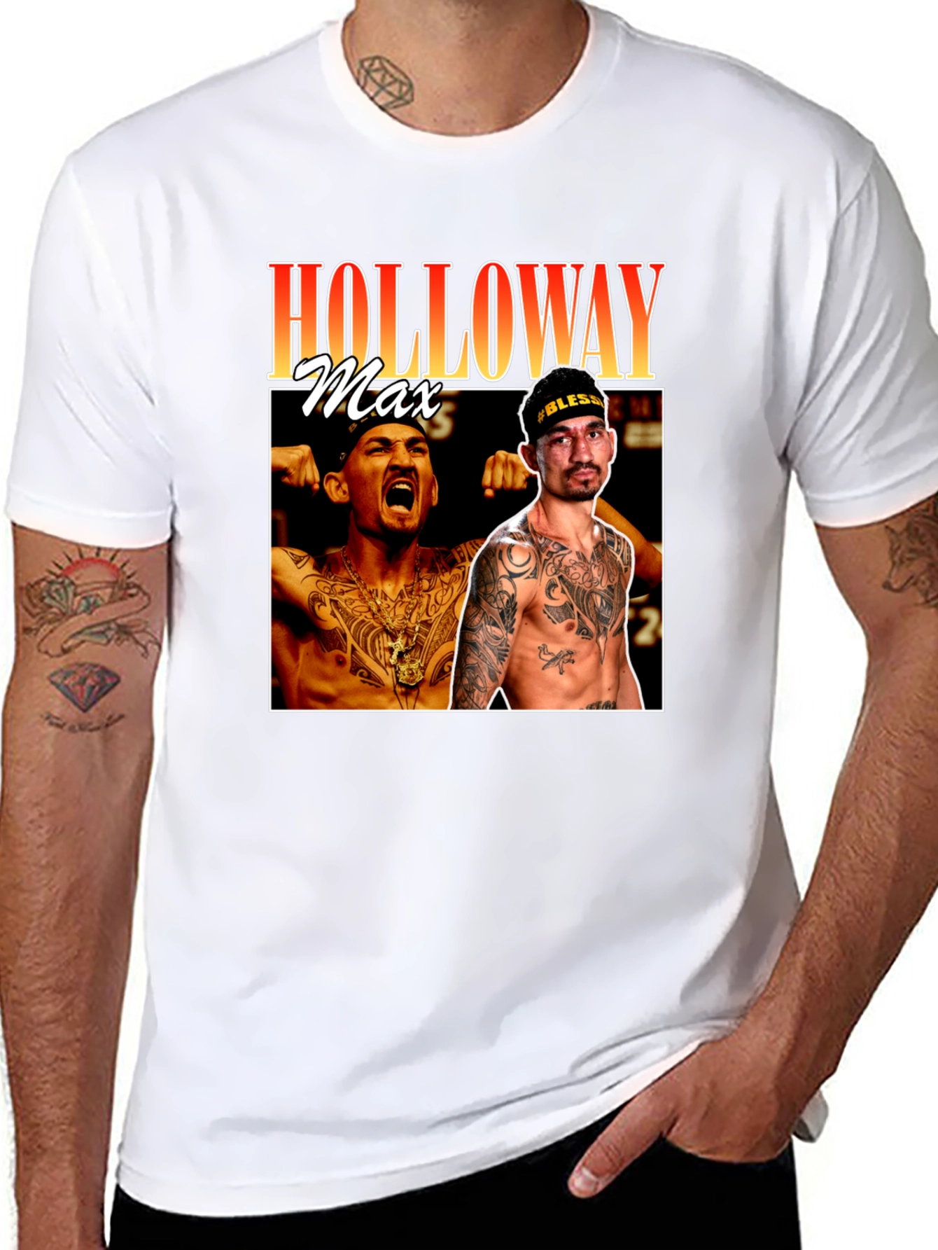 Max Holloway Graphic T-Shirt MMA Fan Apparel