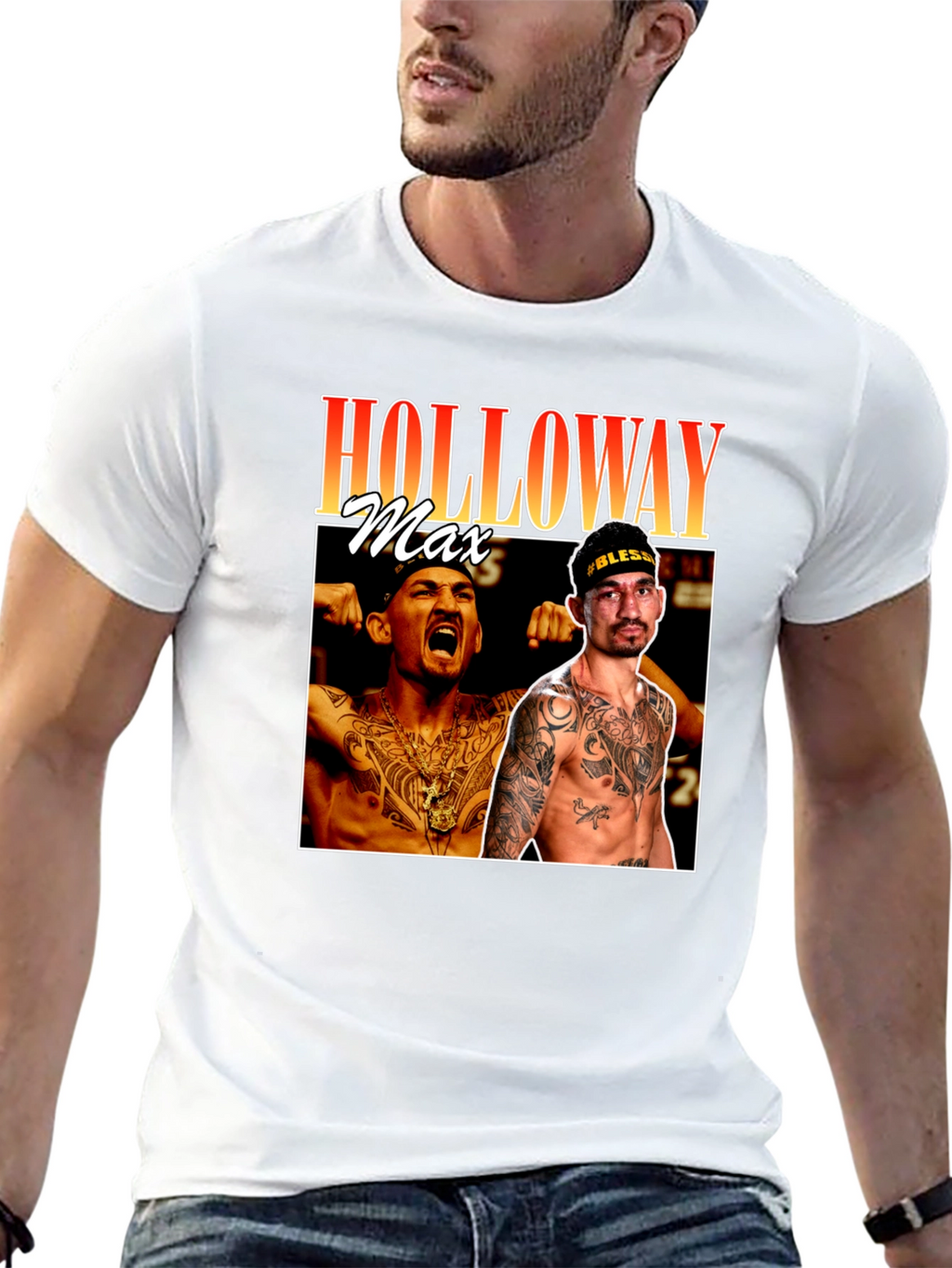 Max Holloway Graphic T-Shirt MMA Fan Apparel