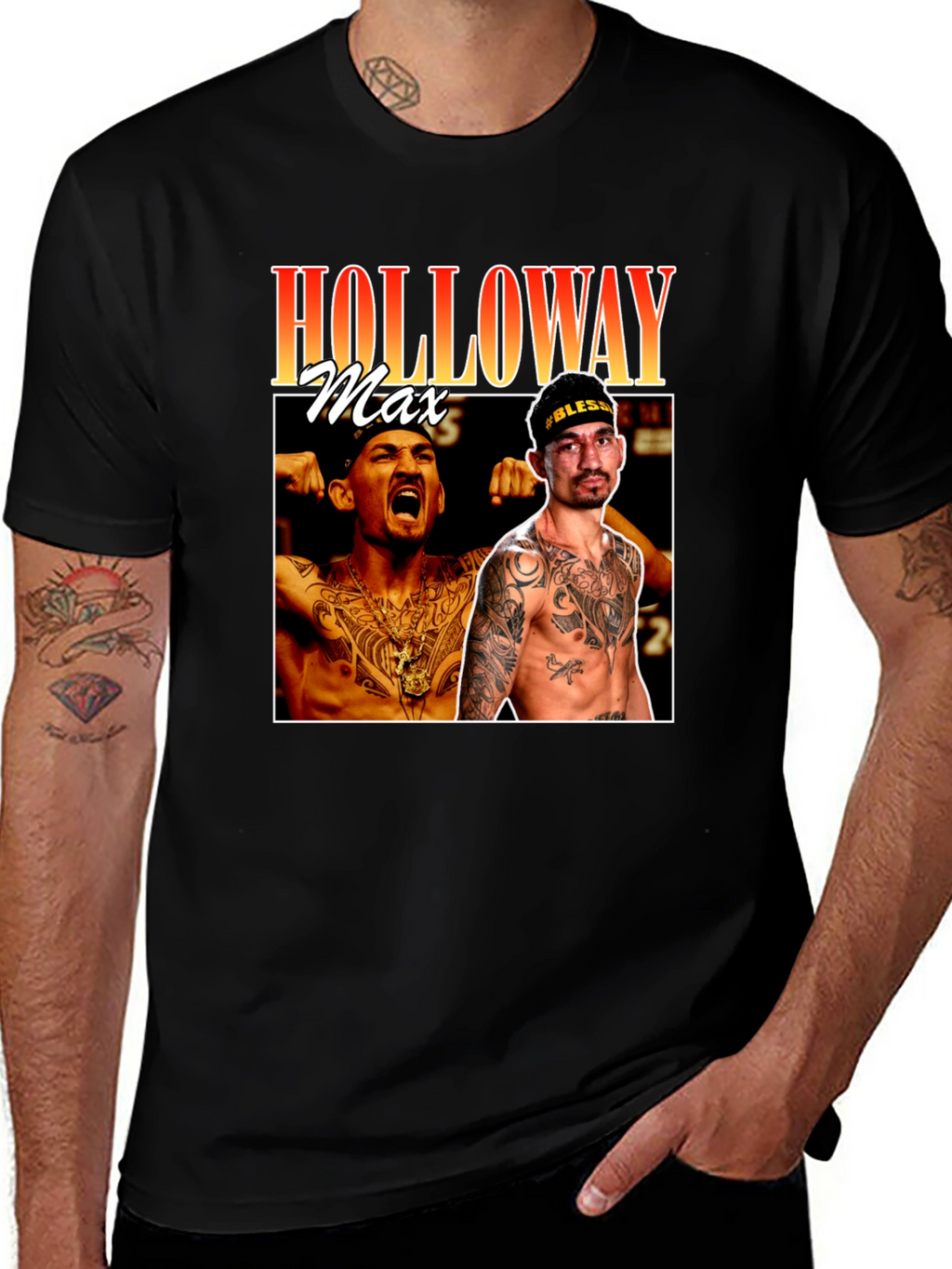 Max Holloway Graphic T-Shirt MMA Fan Apparel