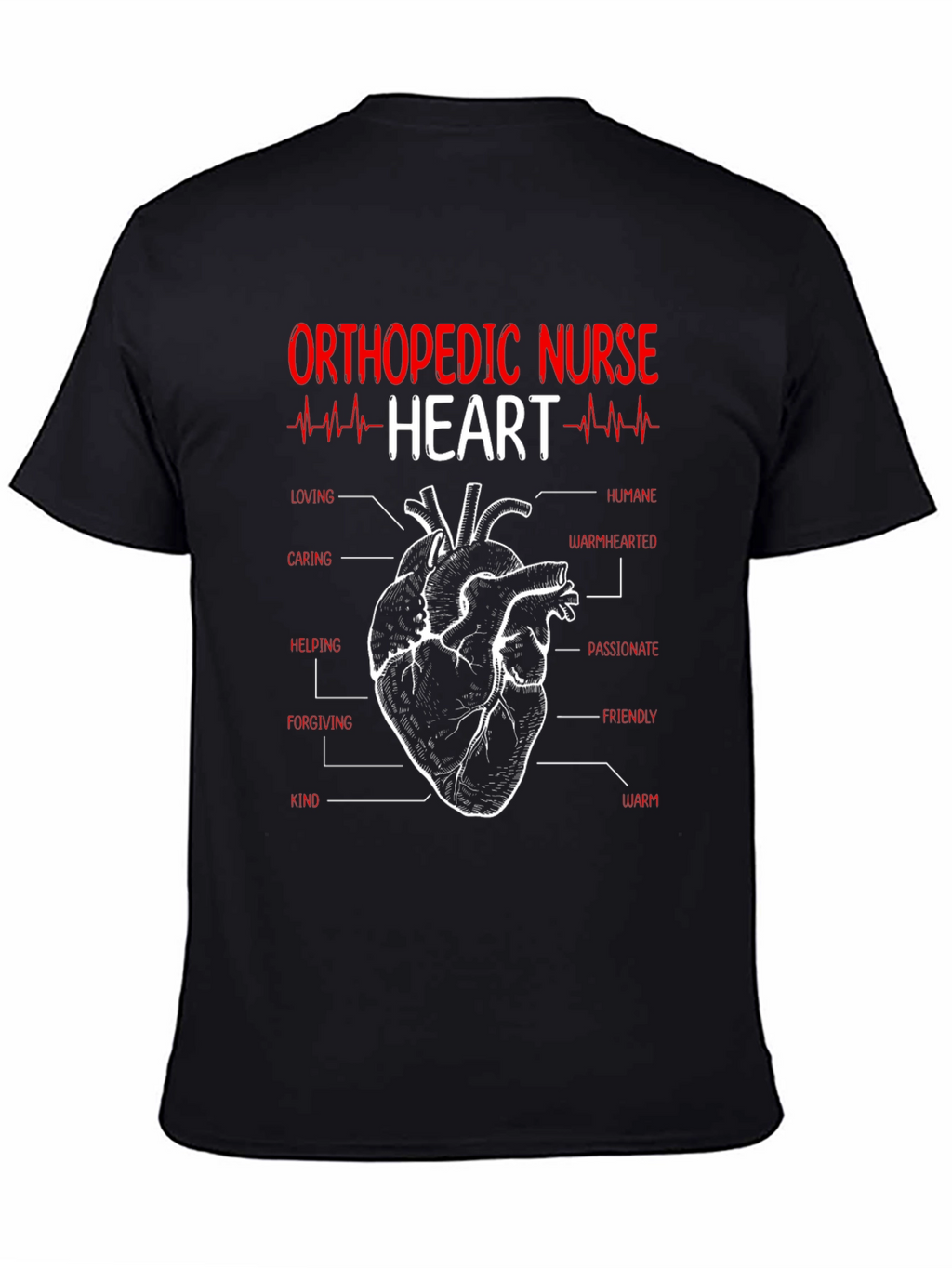 Orthopedic Nurse Heart T-Shirt