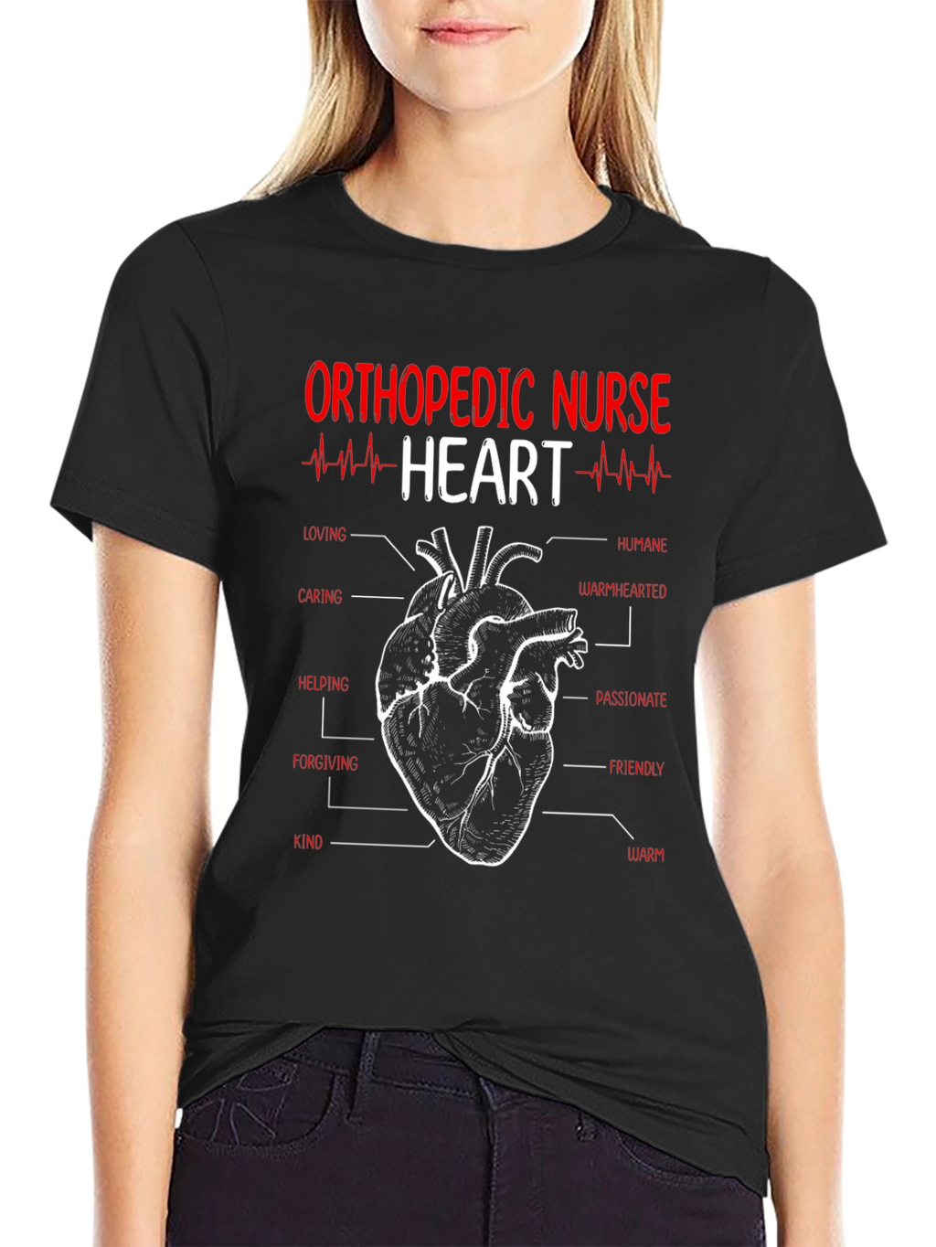 Orthopedic Nurse Heart T-Shirt