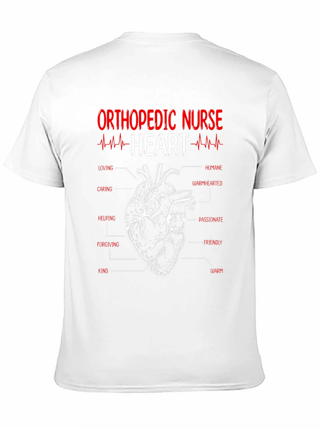 Orthopedic Nurse Heart T-Shirt