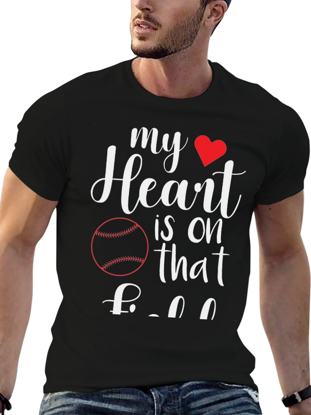 My Heart is On That Baseball T-Shirt