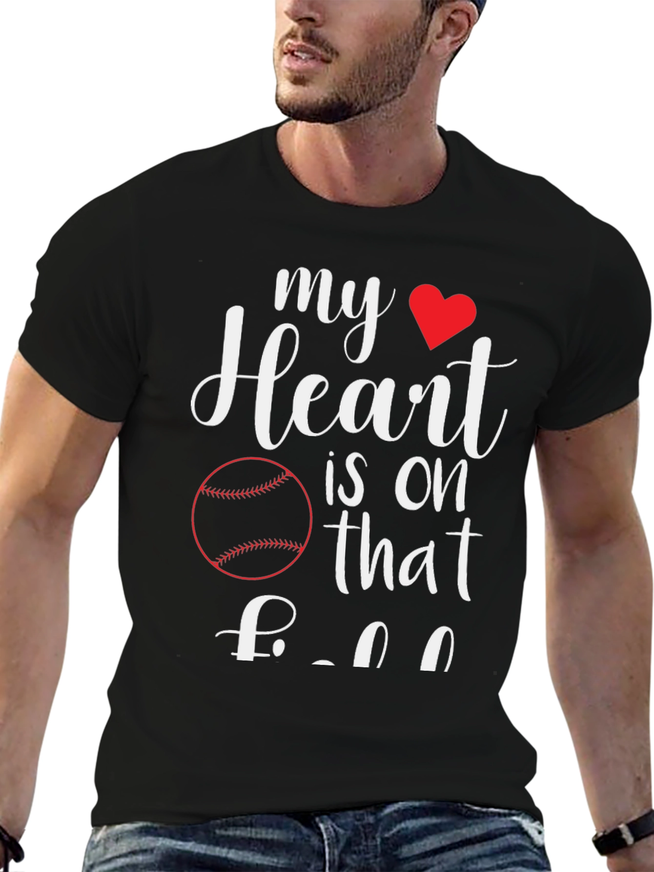 My Heart is On That Baseball T-Shirt