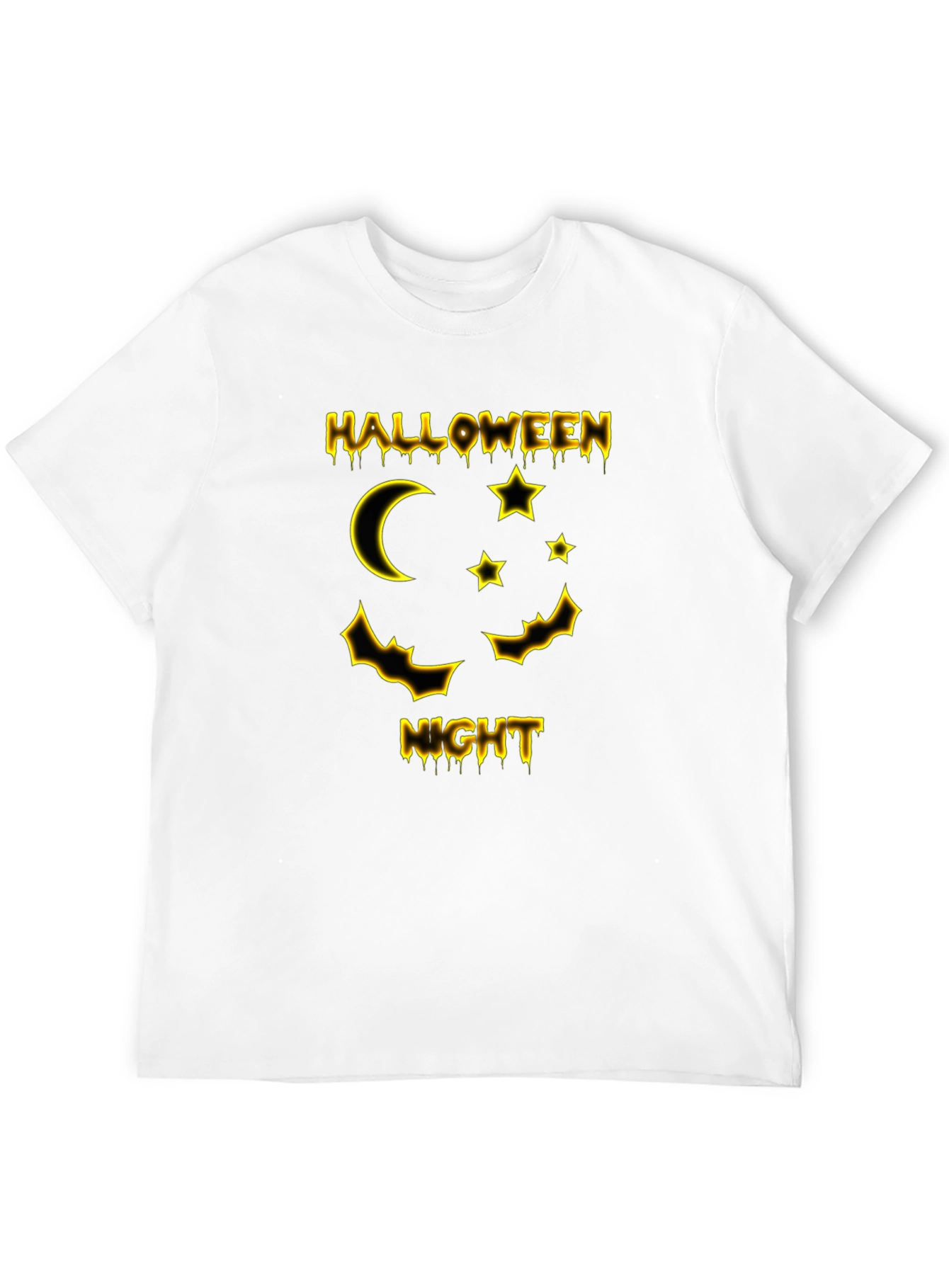 Halloween Night Graphic T-Shirt - Black