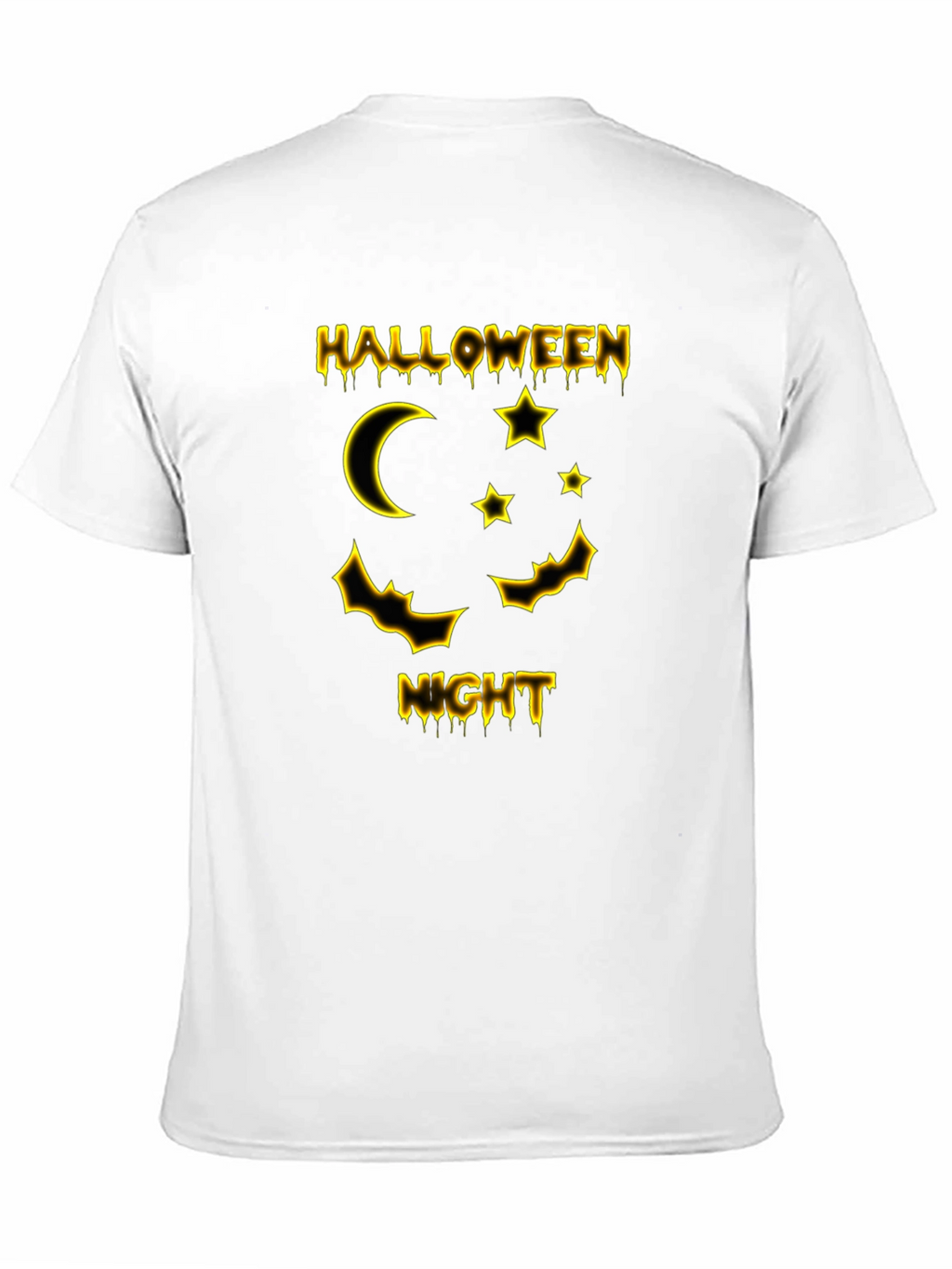 Halloween Night Graphic T-Shirt - Black