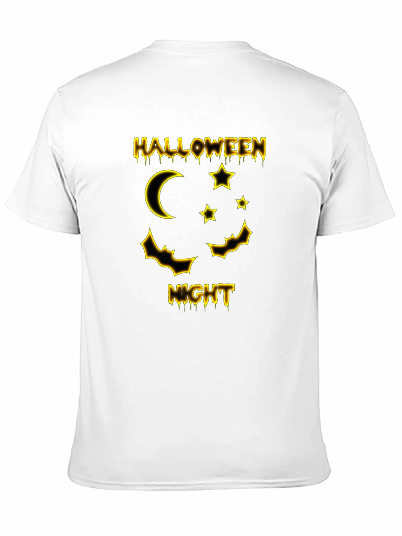 Halloween Night Graphic T-Shirt - Black