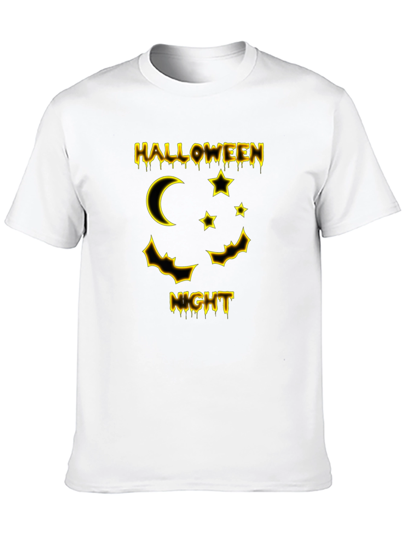 Halloween Night Graphic T-Shirt - Black
