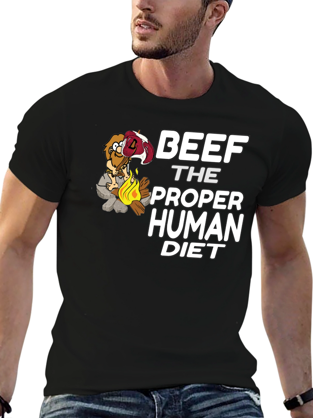 Beef The Proper Human Diet Graphic T-Shirt
