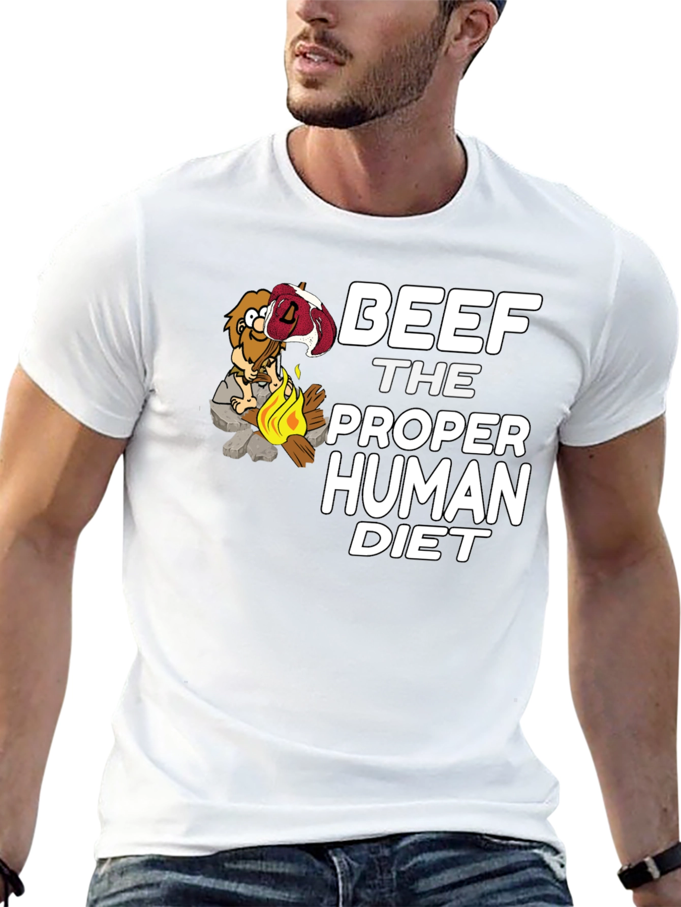Beef The Proper Human Diet Graphic T-Shirt