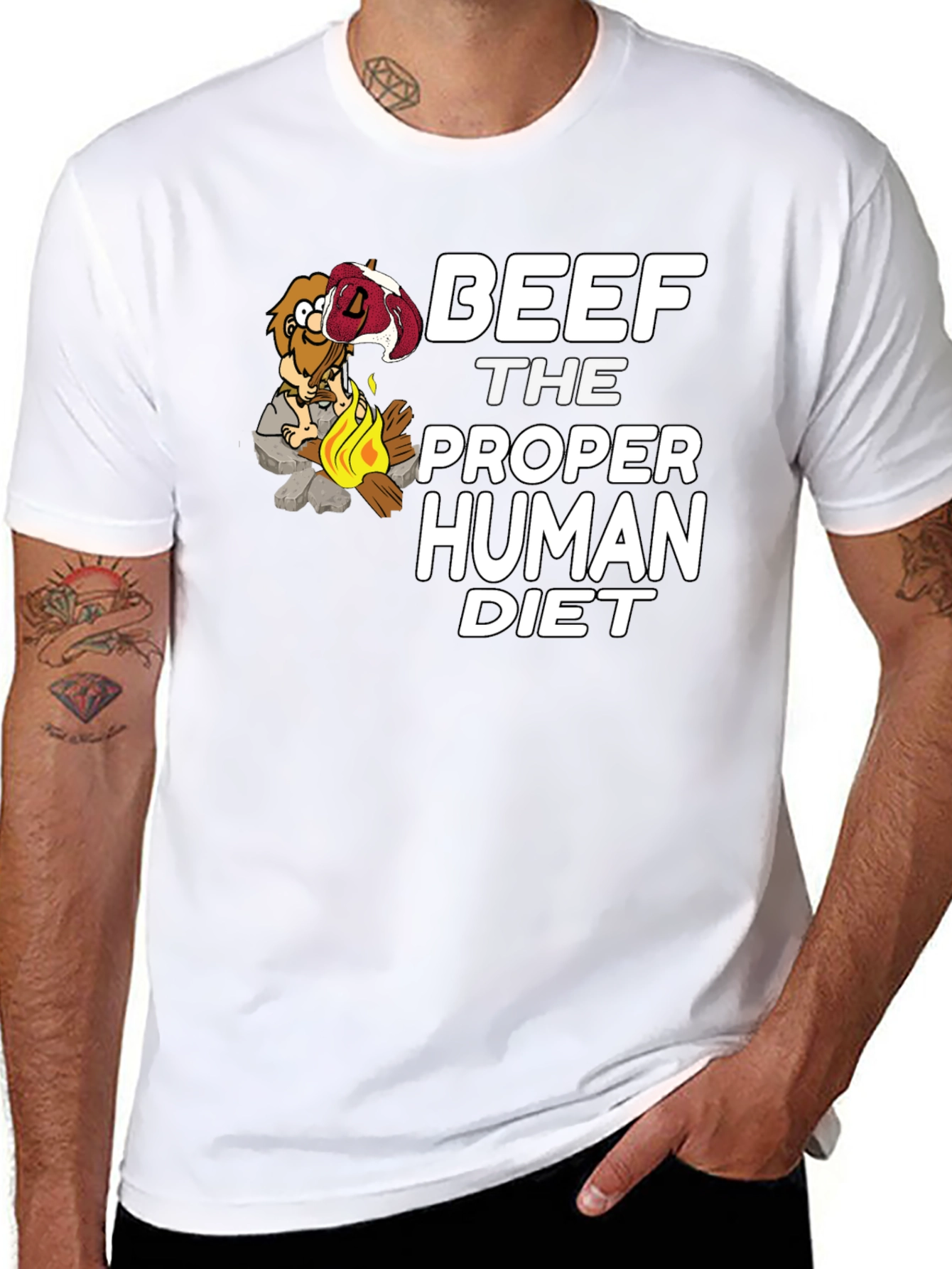 Beef The Proper Human Diet Graphic T-Shirt