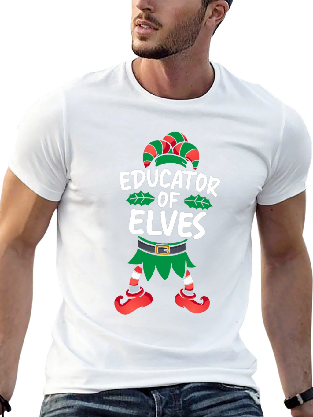 Educator of Elves Christmas T-Shirt