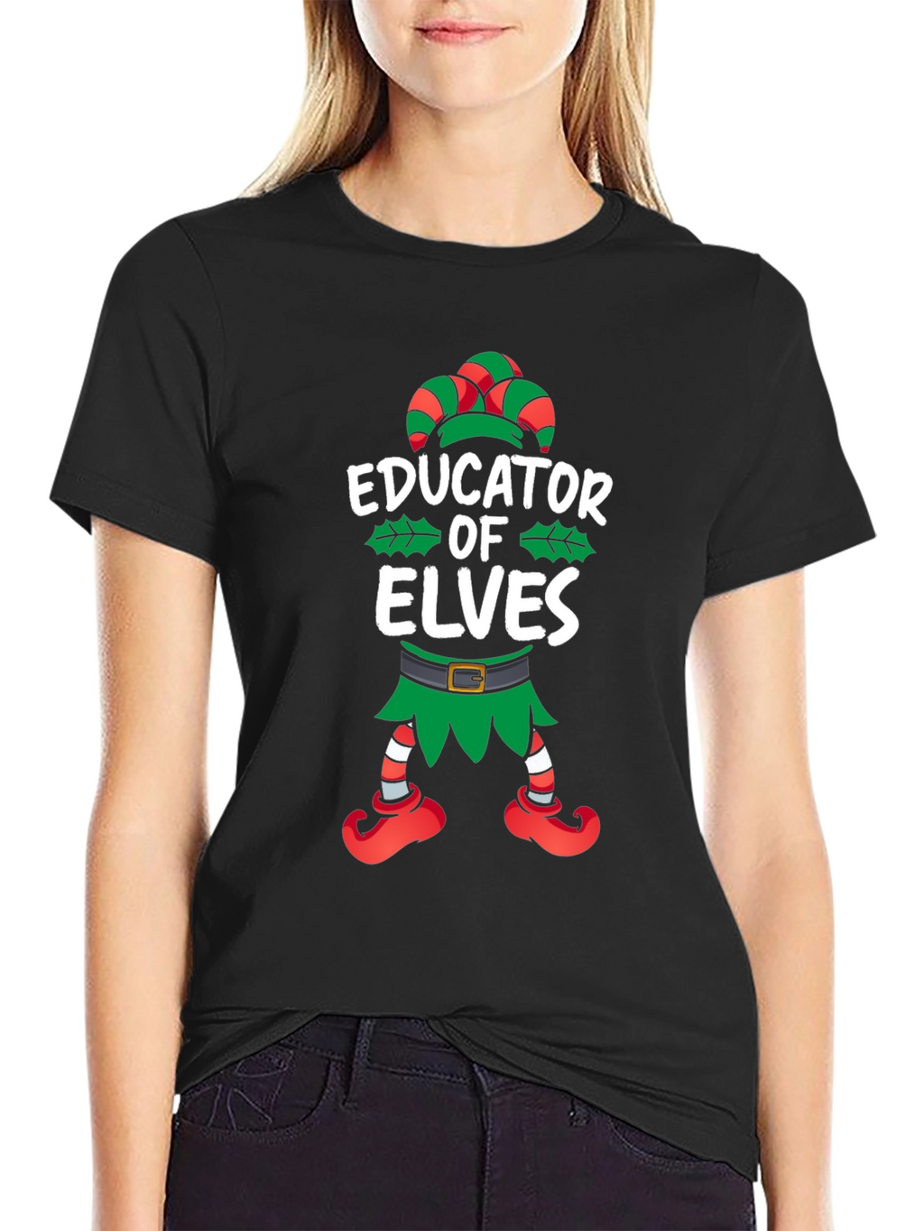 Educator of Elves Christmas T-Shirt
