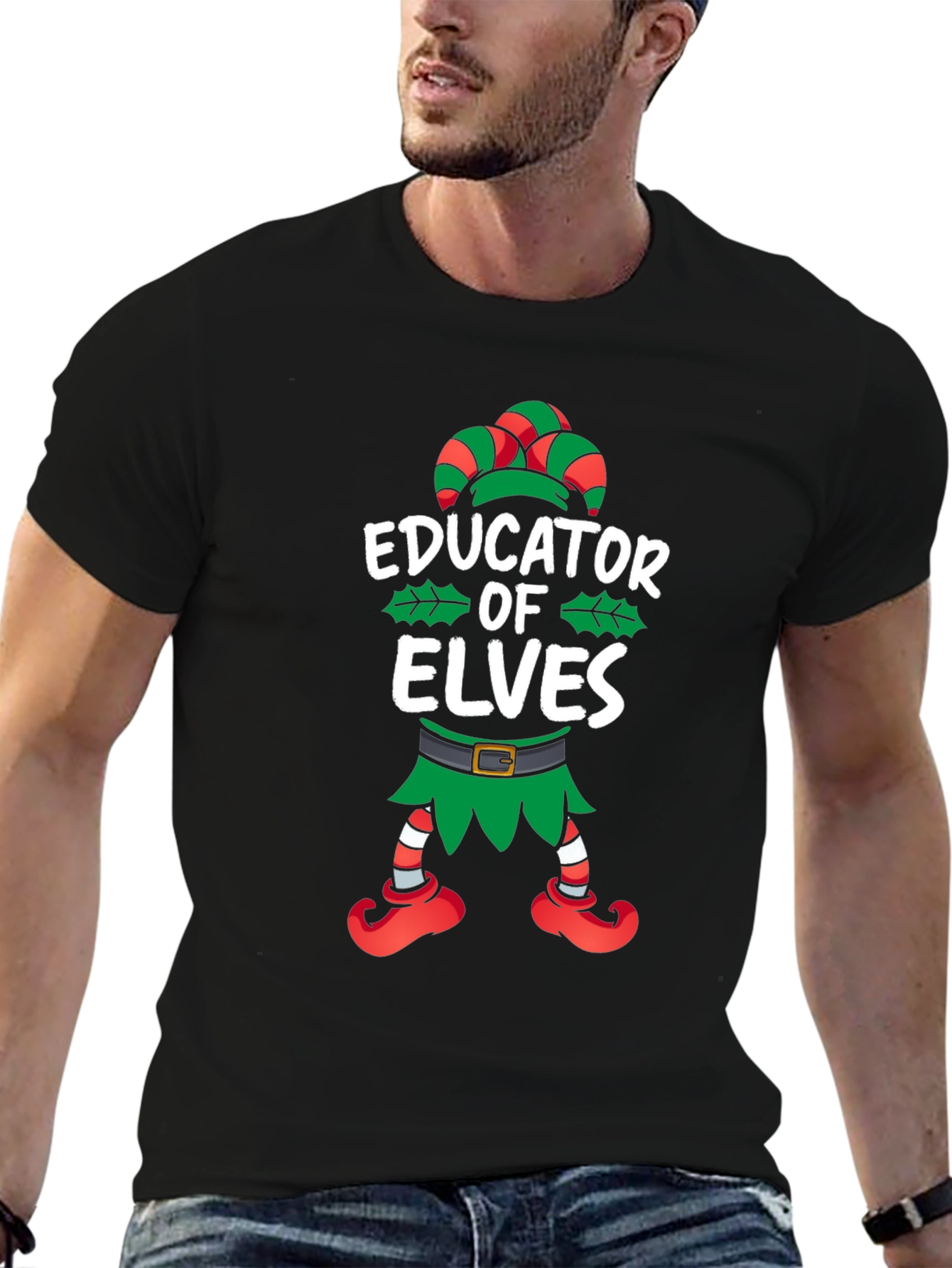 Educator of Elves Christmas T-Shirt