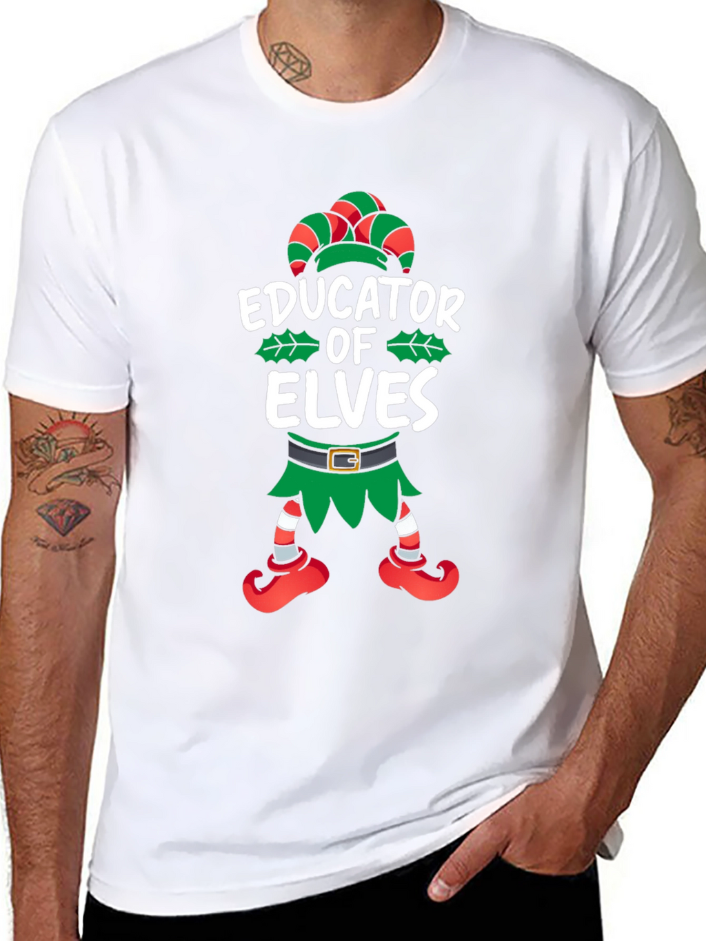 Educator of Elves Christmas T-Shirt