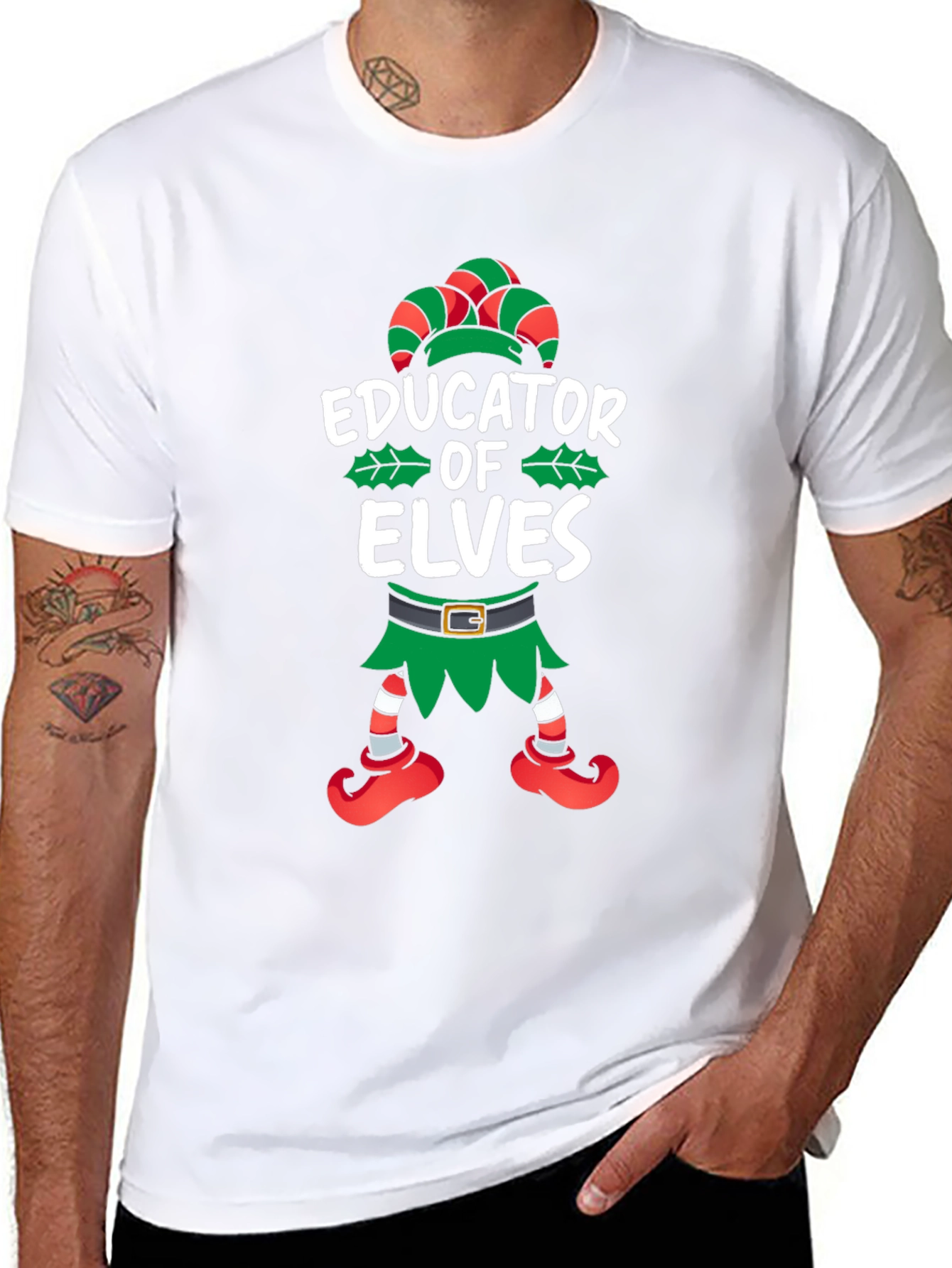 Educator of Elves Christmas T-Shirt