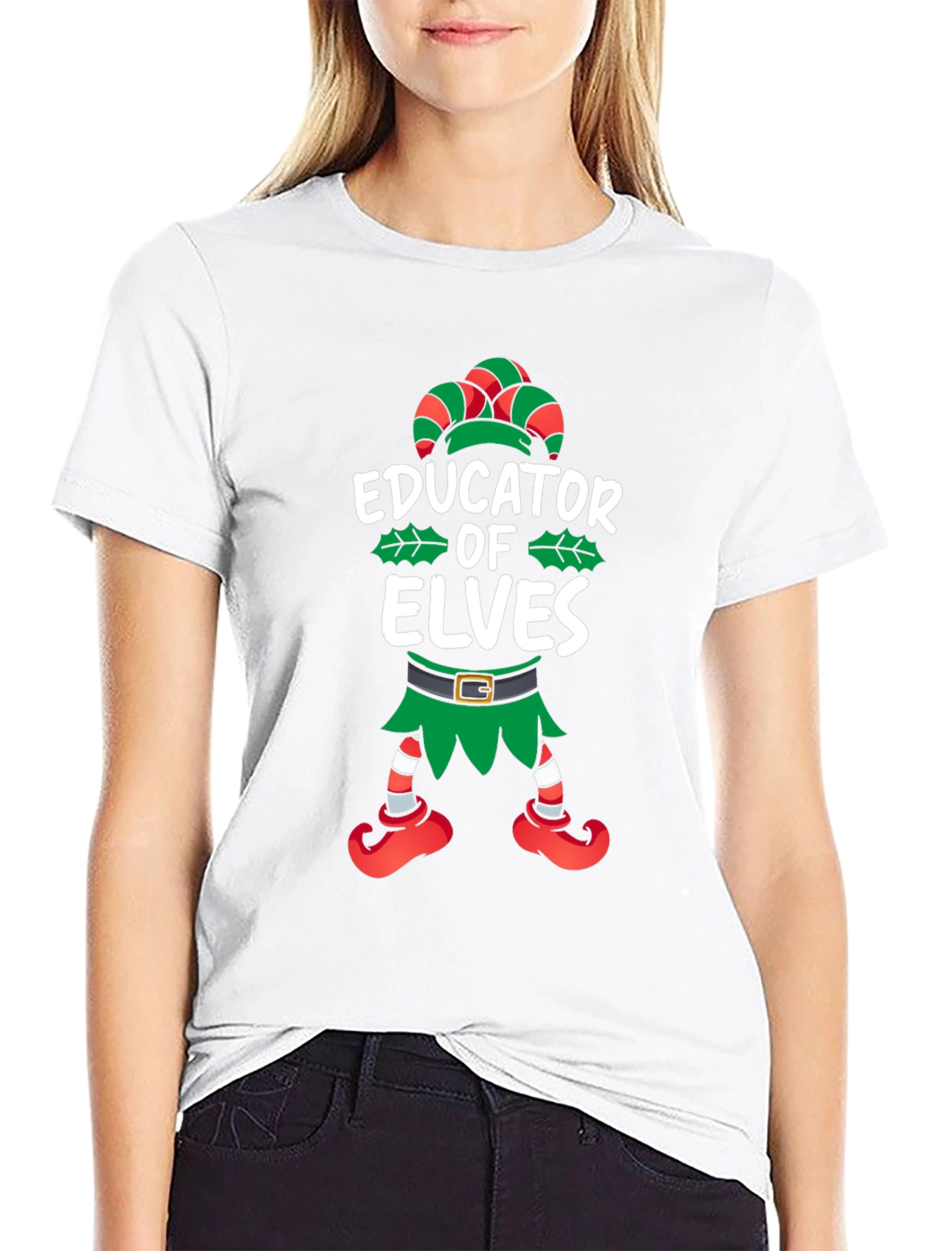 Educator of Elves Christmas T-Shirt