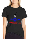 Poseidon Black Graphic Tee - Mens