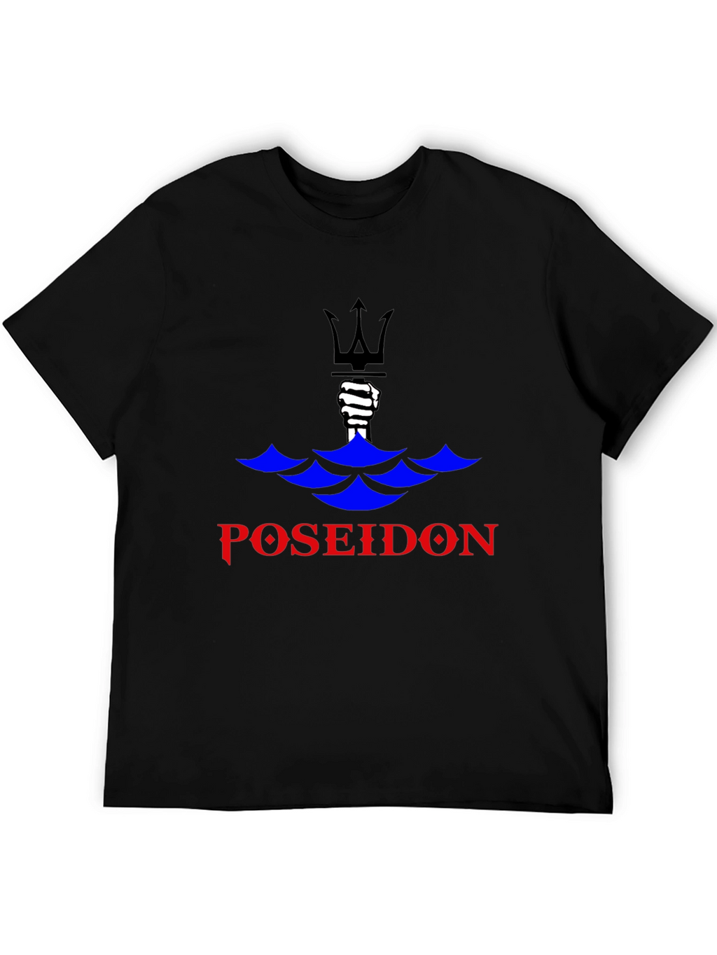 Poseidon Black Graphic Tee - Mens