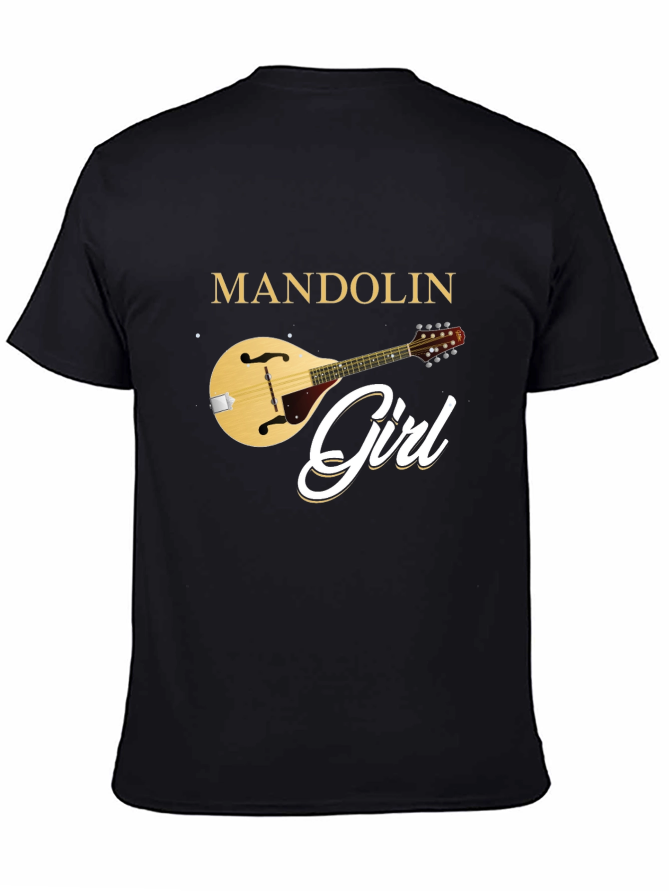Mandolin Girl T-Shirt Music Lover Tee