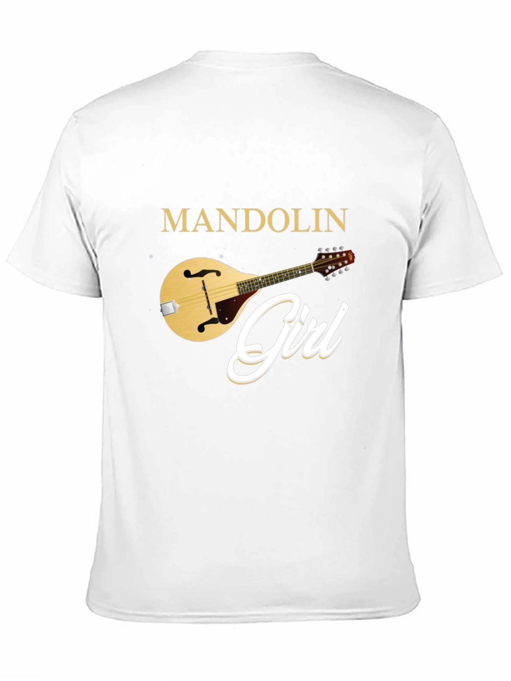 Mandolin Girl T-Shirt Music Lover Tee