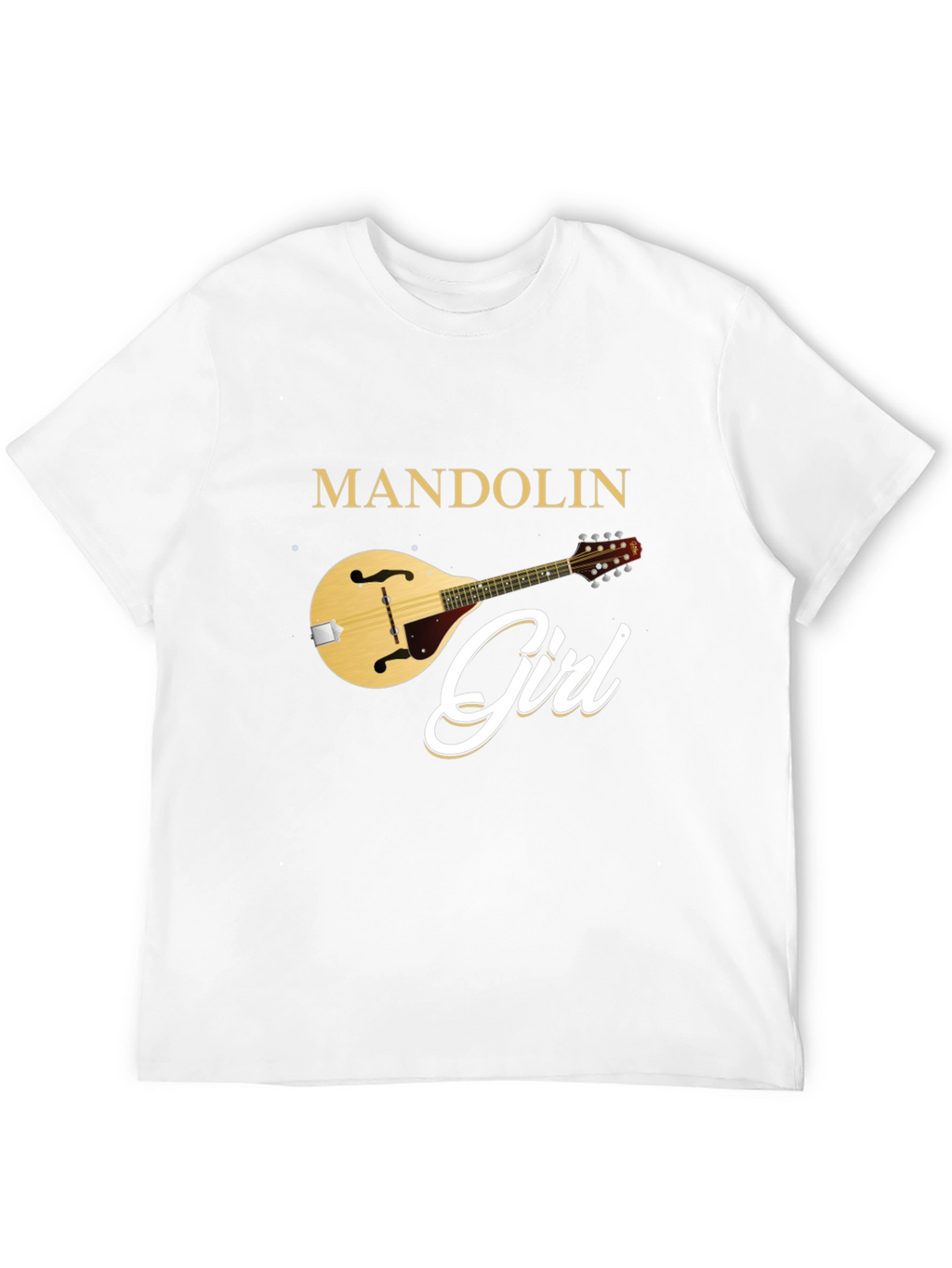 Mandolin Girl T-Shirt Music Lover Tee
