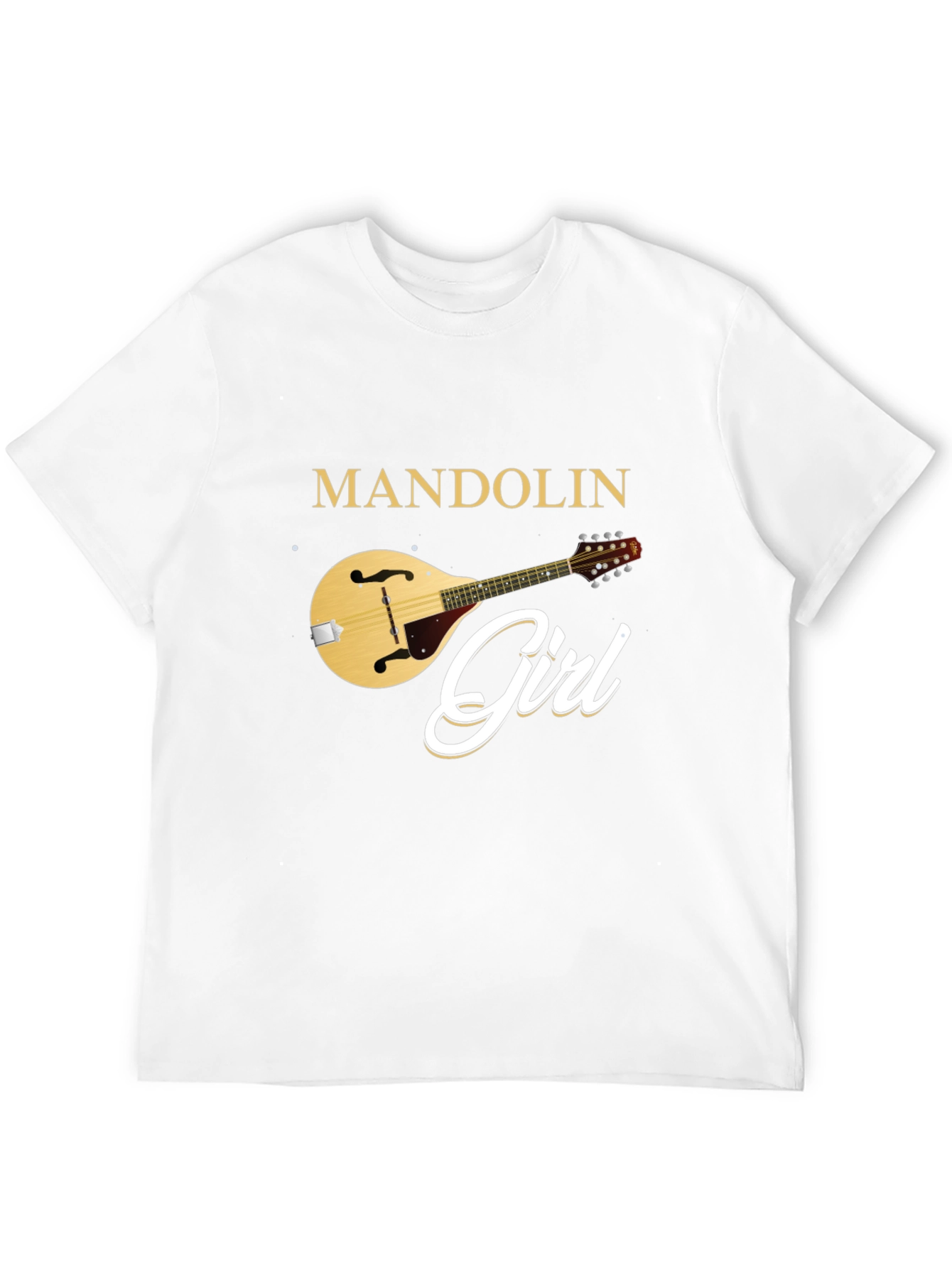 Mandolin Girl T-Shirt Music Lover Tee