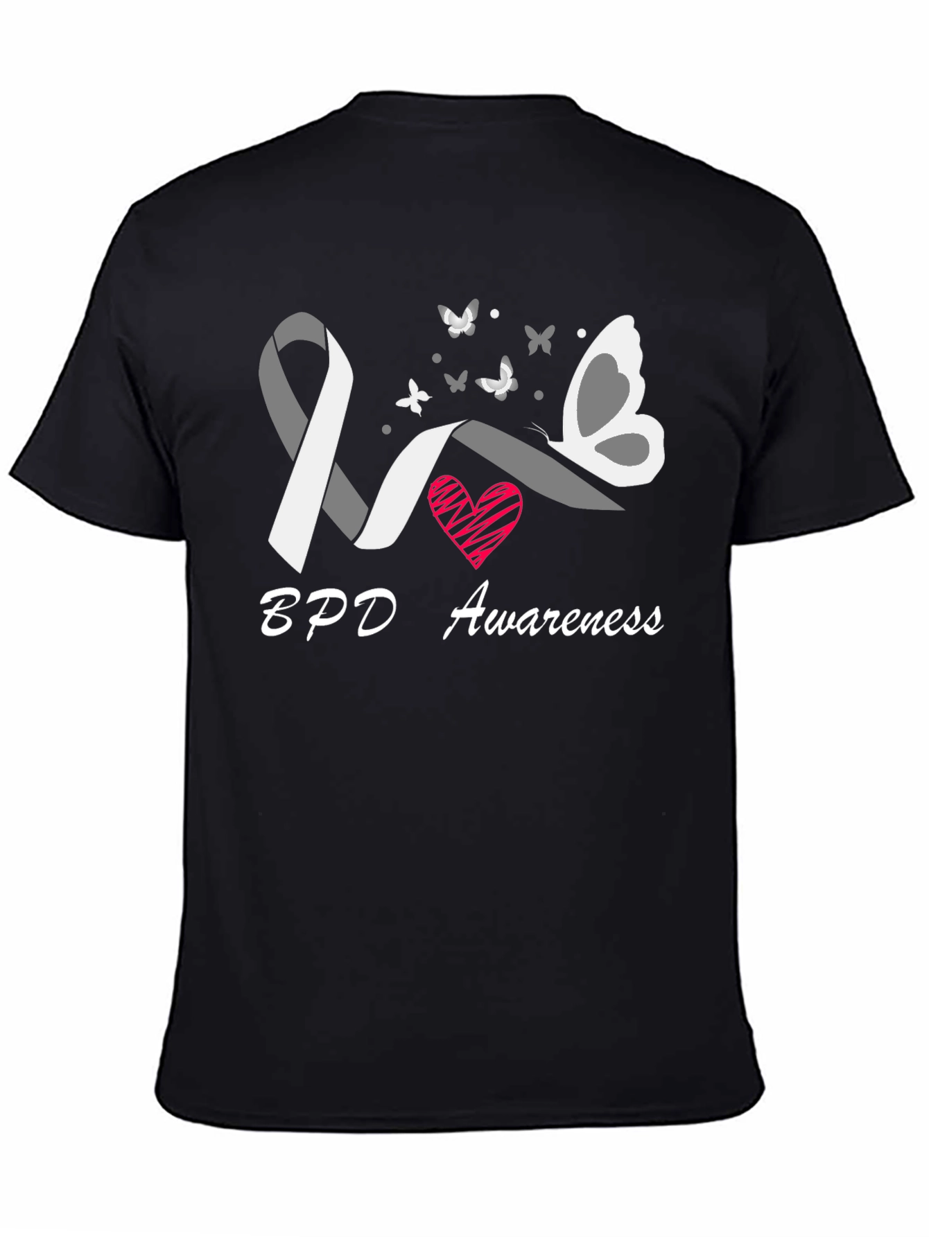 BPD Awareness Butterfly Ribbon T-Shirt