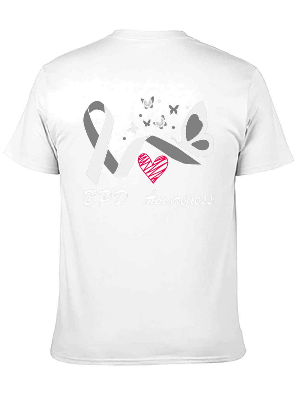 BPD Awareness Butterfly Ribbon T-Shirt