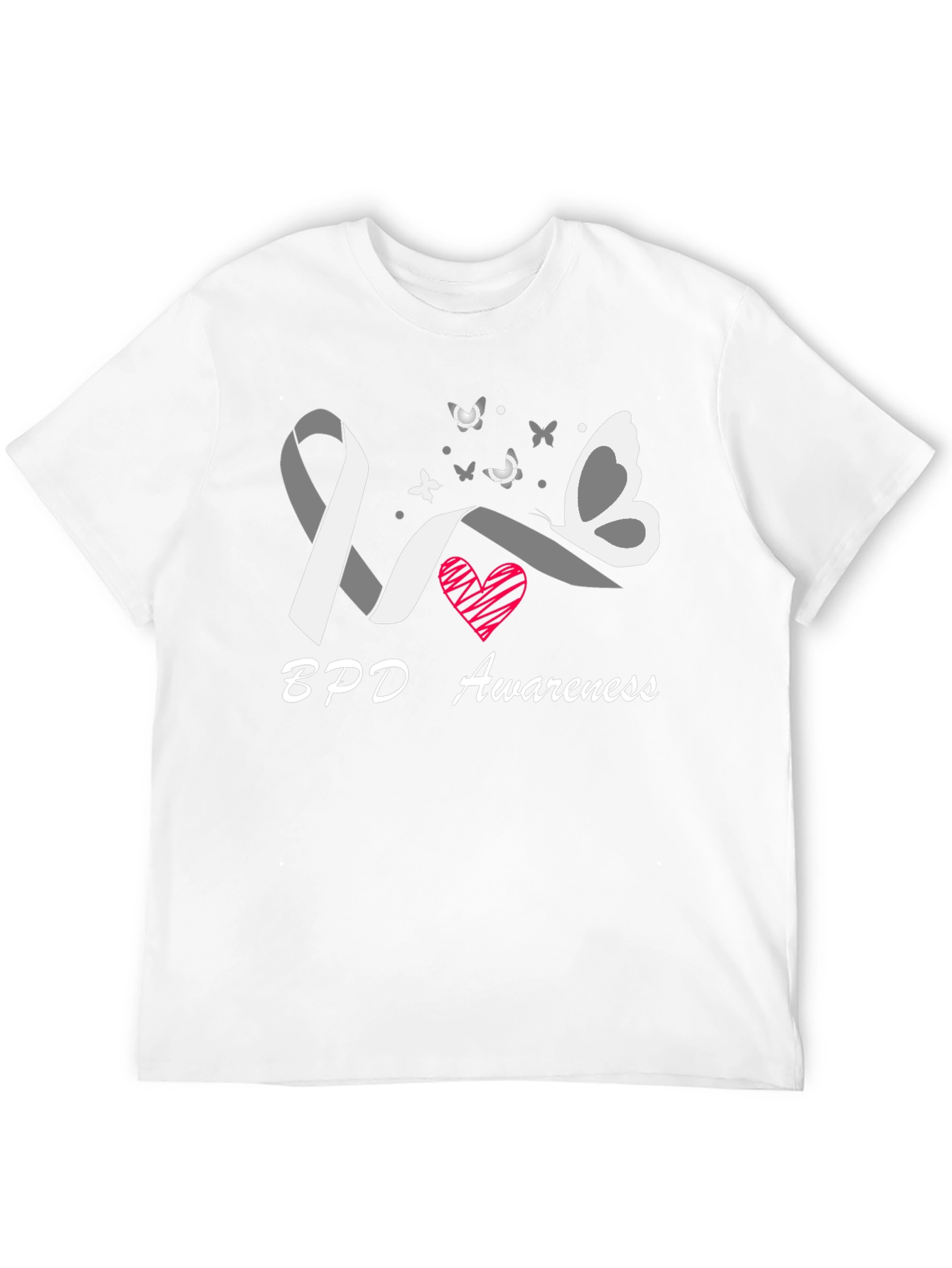 BPD Awareness Butterfly Ribbon T-Shirt