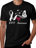BPD Awareness Butterfly Ribbon T-Shirt