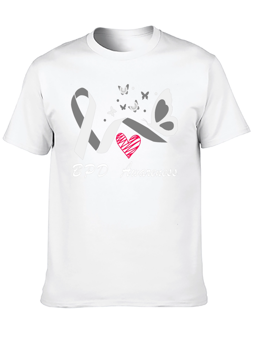 BPD Awareness Butterfly Ribbon T-Shirt