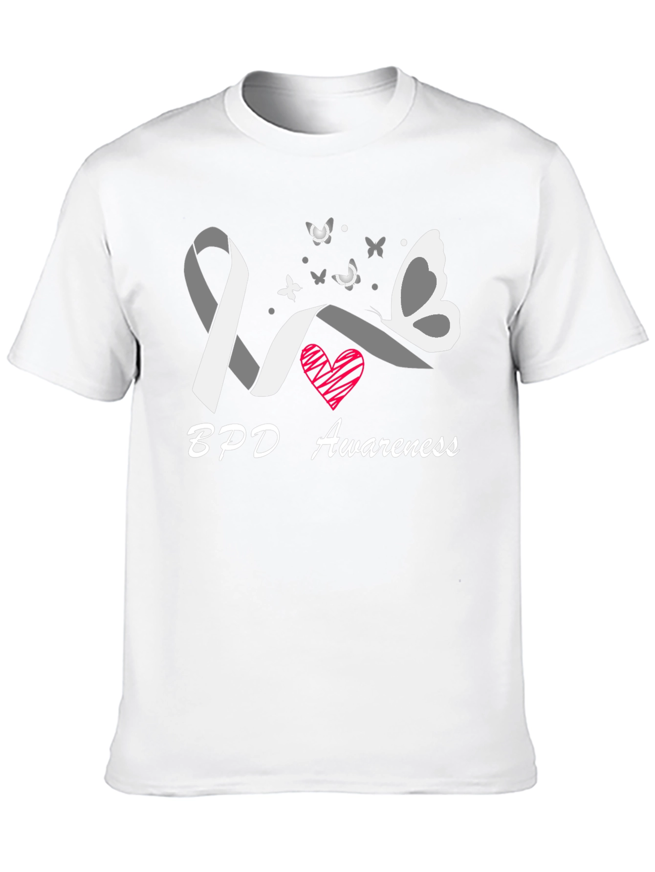 BPD Awareness Butterfly Ribbon T-Shirt